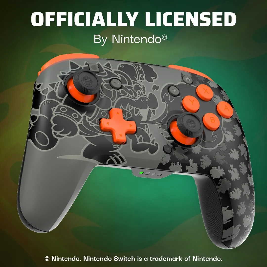PDP Rematch Glow Wireless Controller for Nintendo Switch, Lite and OLED - Blackout - immagine 5