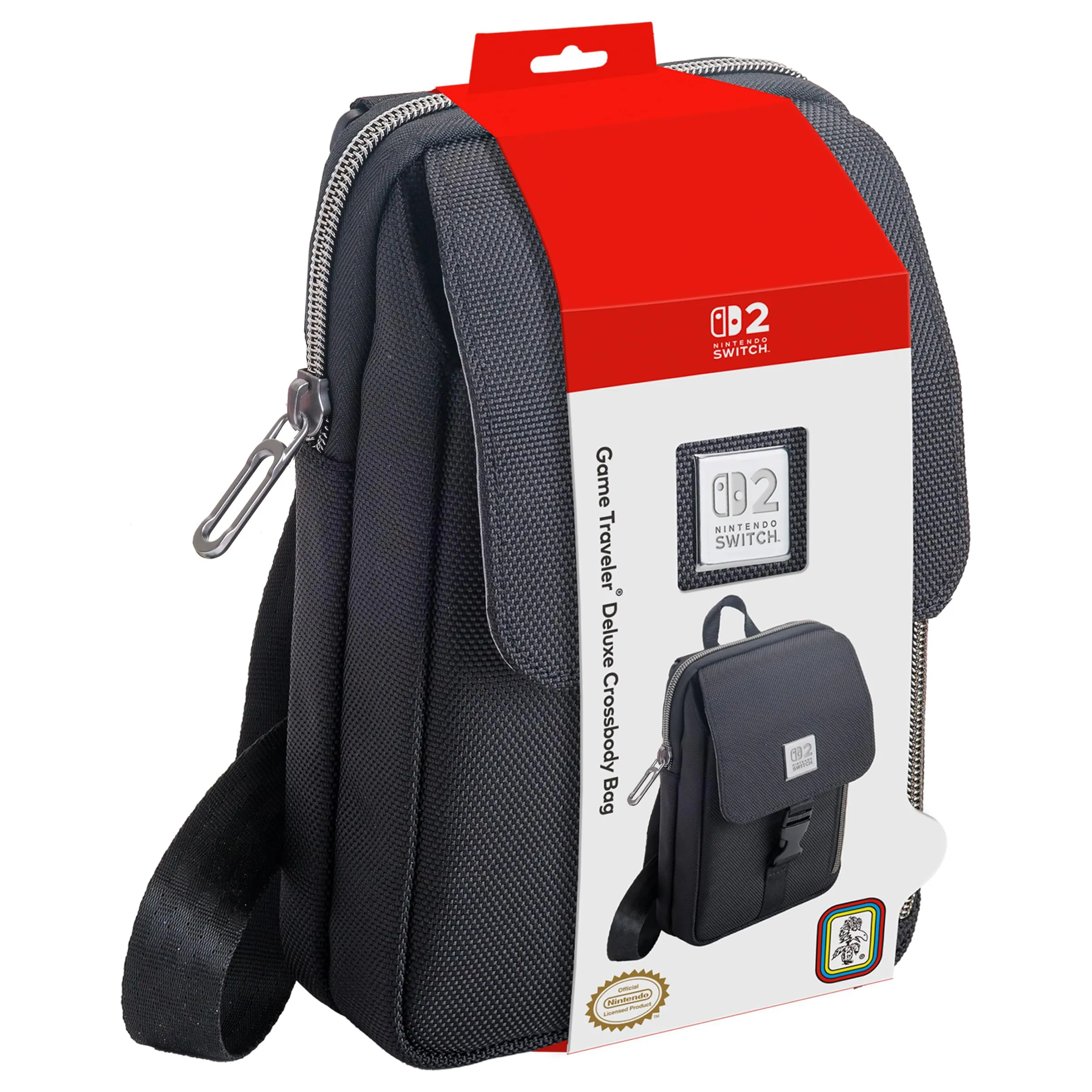 Game Traveler Borsa a Tracolla Verticale Deluxe per Nintendo Switch OLED e Traveler Deluxe - Nero - immagine 1