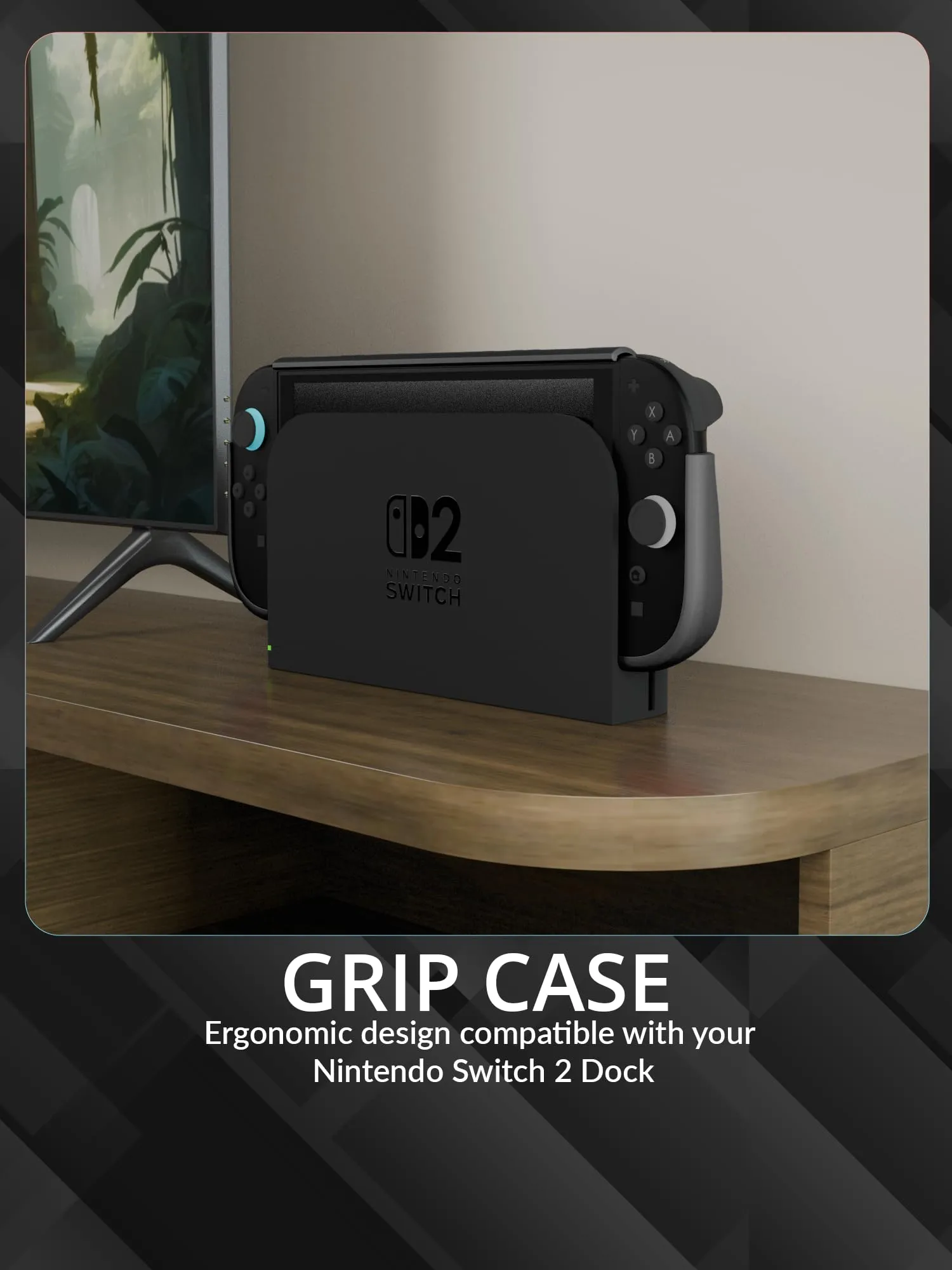 Orzly Accessori per Nintendo Switch 2 (2025) - Custodia, Pellicola Protettiva, Cavo di Ricarica, Porta Giochi, Impugnatura Comfort e Cuffie - Nero - immagine 9