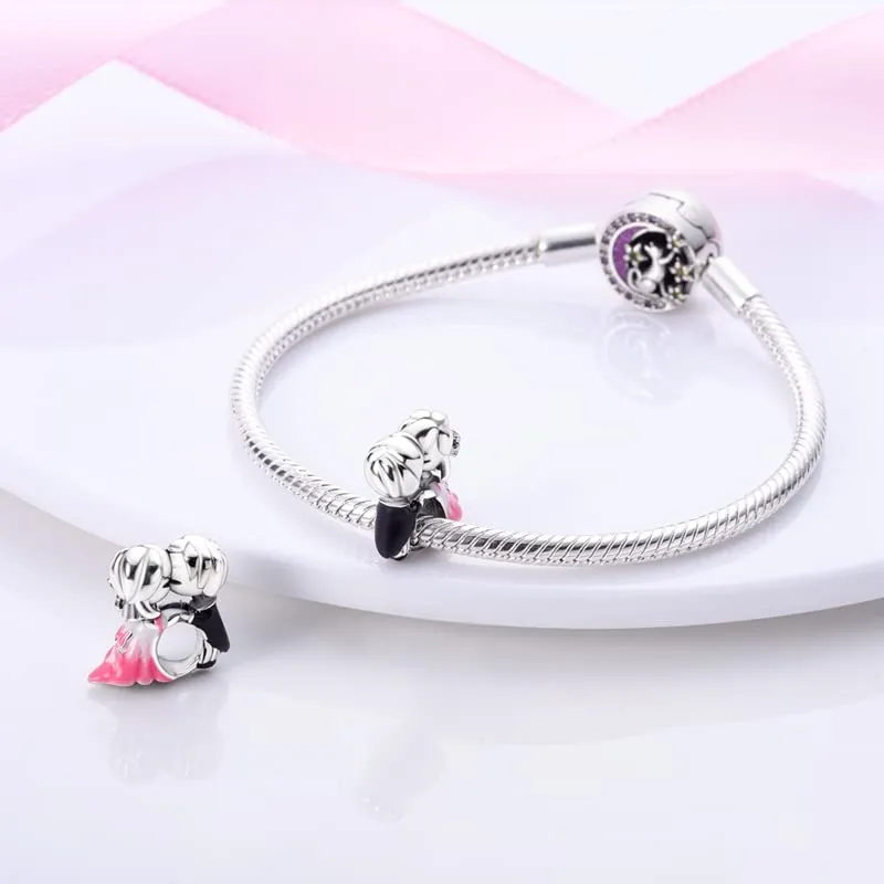 TINSLO Bead Charm in Argento Sterling 925 con Cubic Zirconia per Braccialetti e Collane Europee - immagine 3