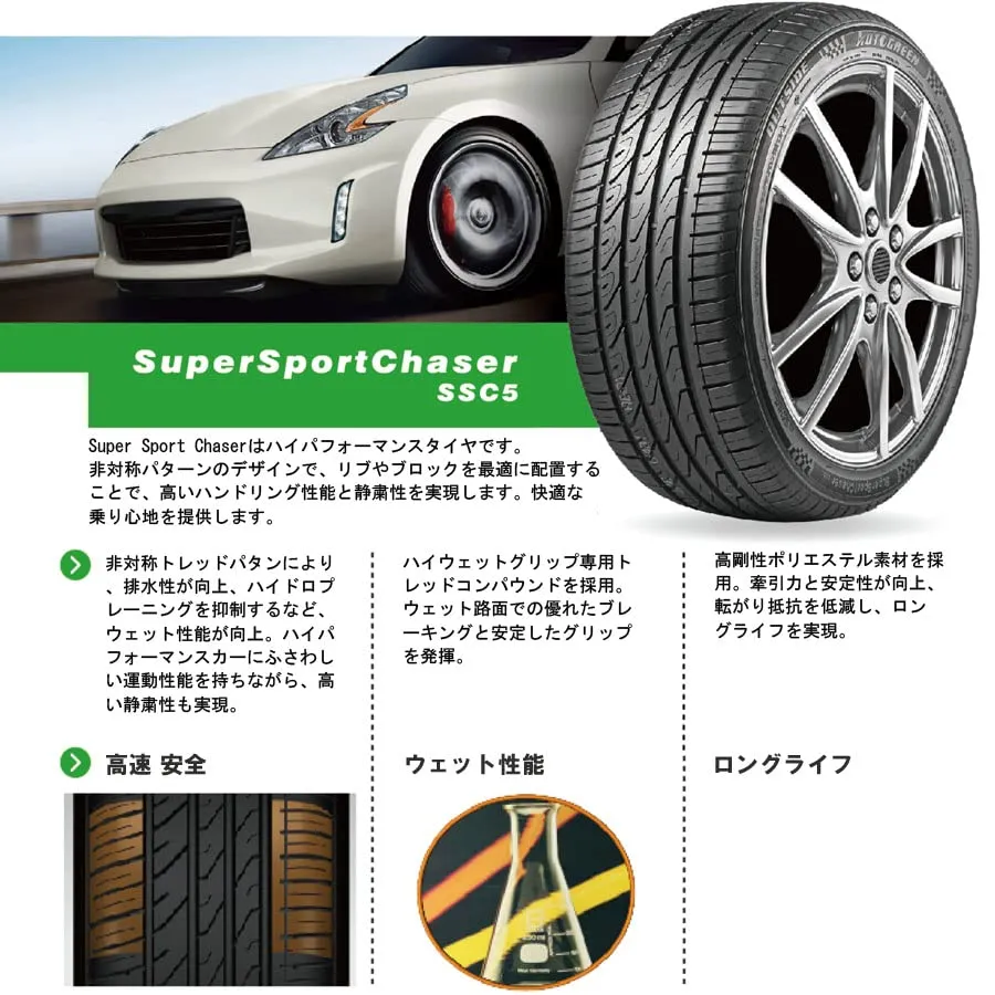 Autogreen Super Sport Chaser SSC5 225/45 R18 95W XL Summer Tires - immagine 3