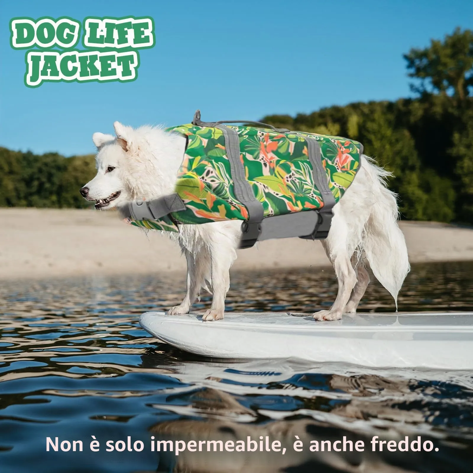 FainFun Giubbotto di Salvataggio per Cani, Arancione, Taglia L - immagine 6