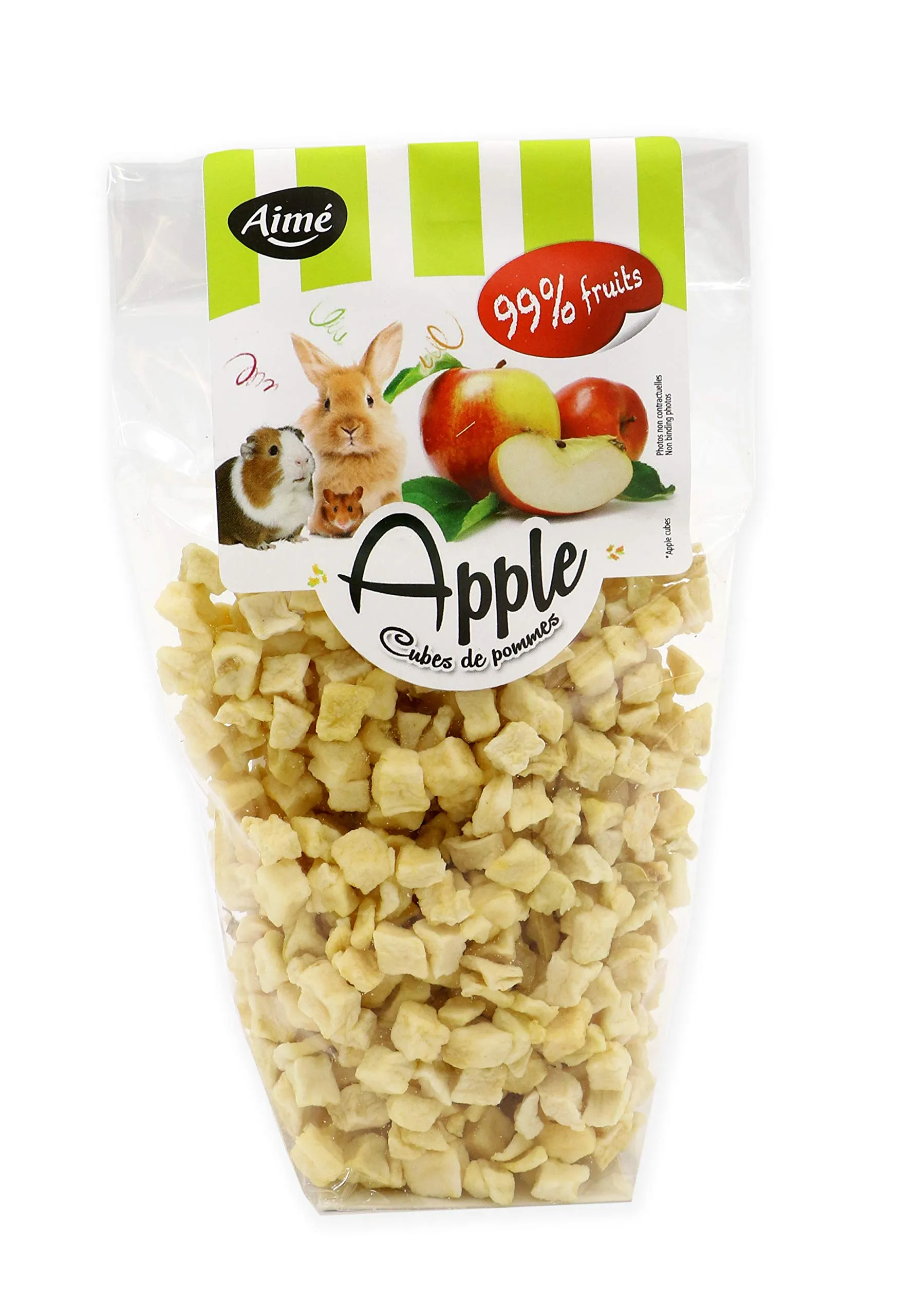 Aimé Dolci Snack Chips di Mela per Conigli e Roditori, 60 g - immagine 3