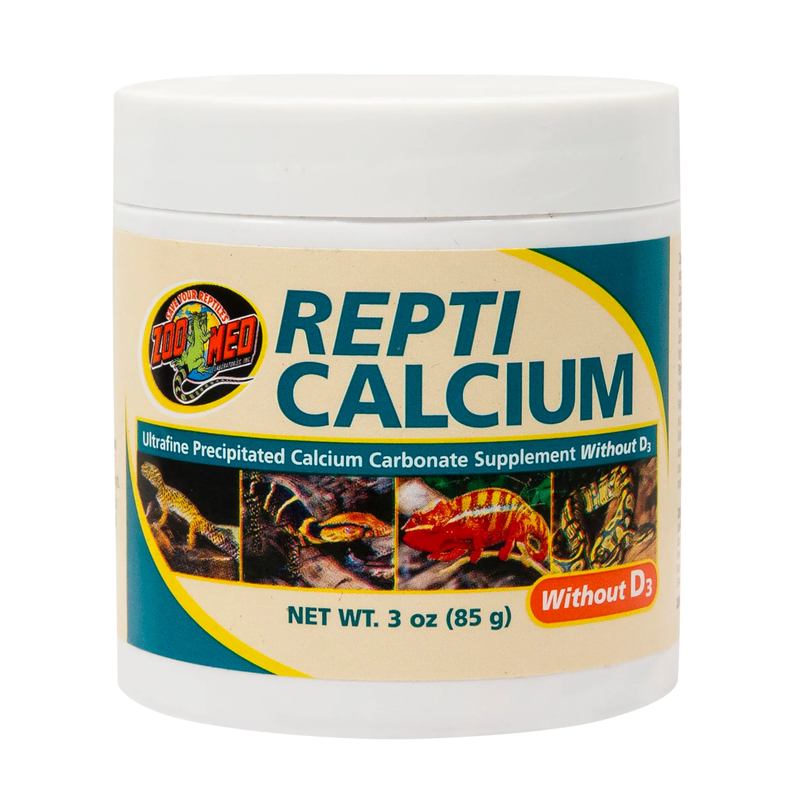 Zoo Med Repti Calcium, Carbonato di Calcio senza D3 per Rettili e Anfibi, 85g - immagine 2