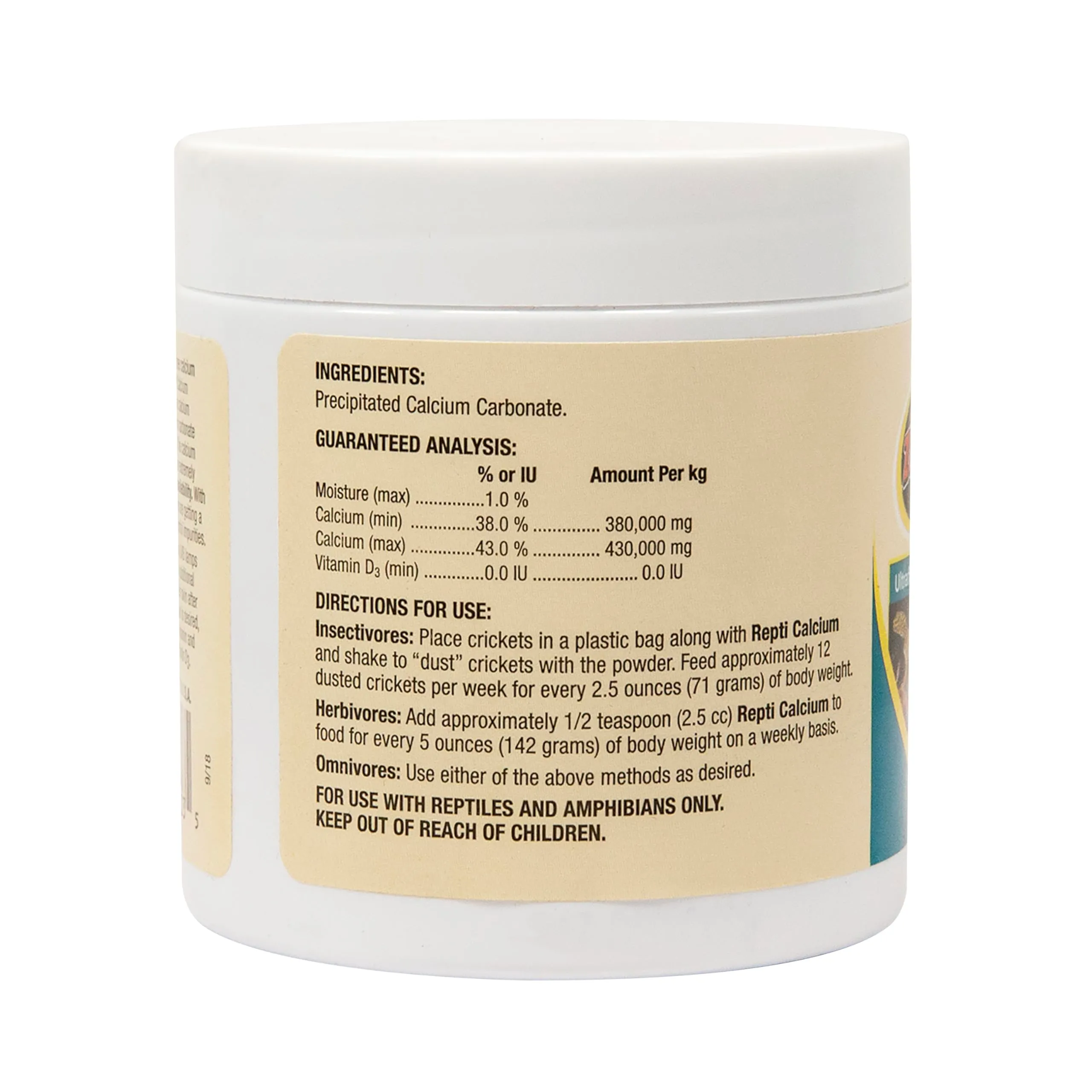 Zoo Med Repti Calcium, Carbonato di Calcio senza D3 per Rettili e Anfibi, 85g - immagine 3