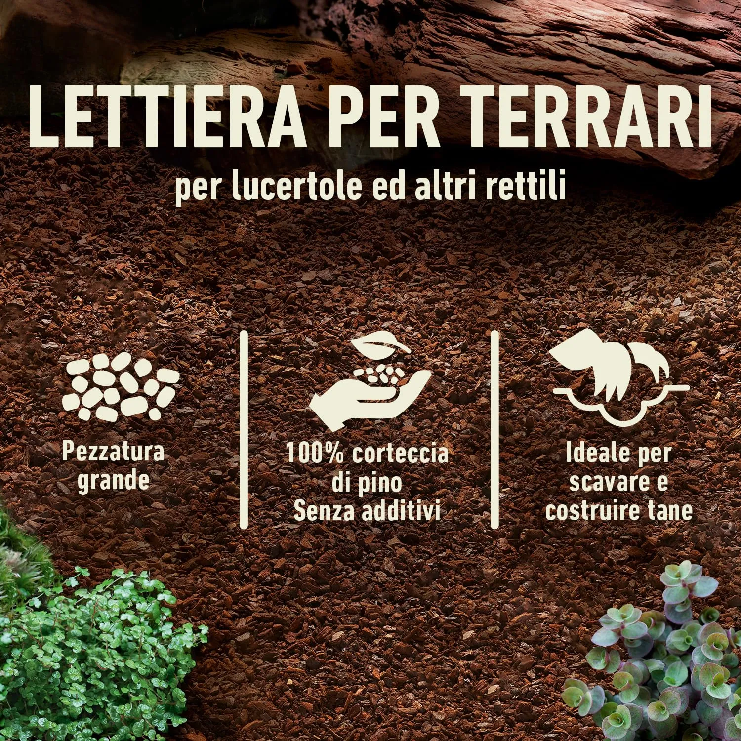 Compo Zoo Lettiera Universale per Terrari, Pezzatura Media 5-10mm, 10 Litri - immagine 3