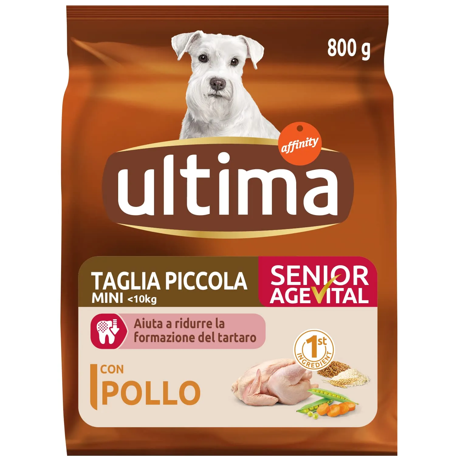Ultima Taglia Piccola Senior Pollo, Crocchette per Cani, 8 x 800g (6,4kg) - immagine 2