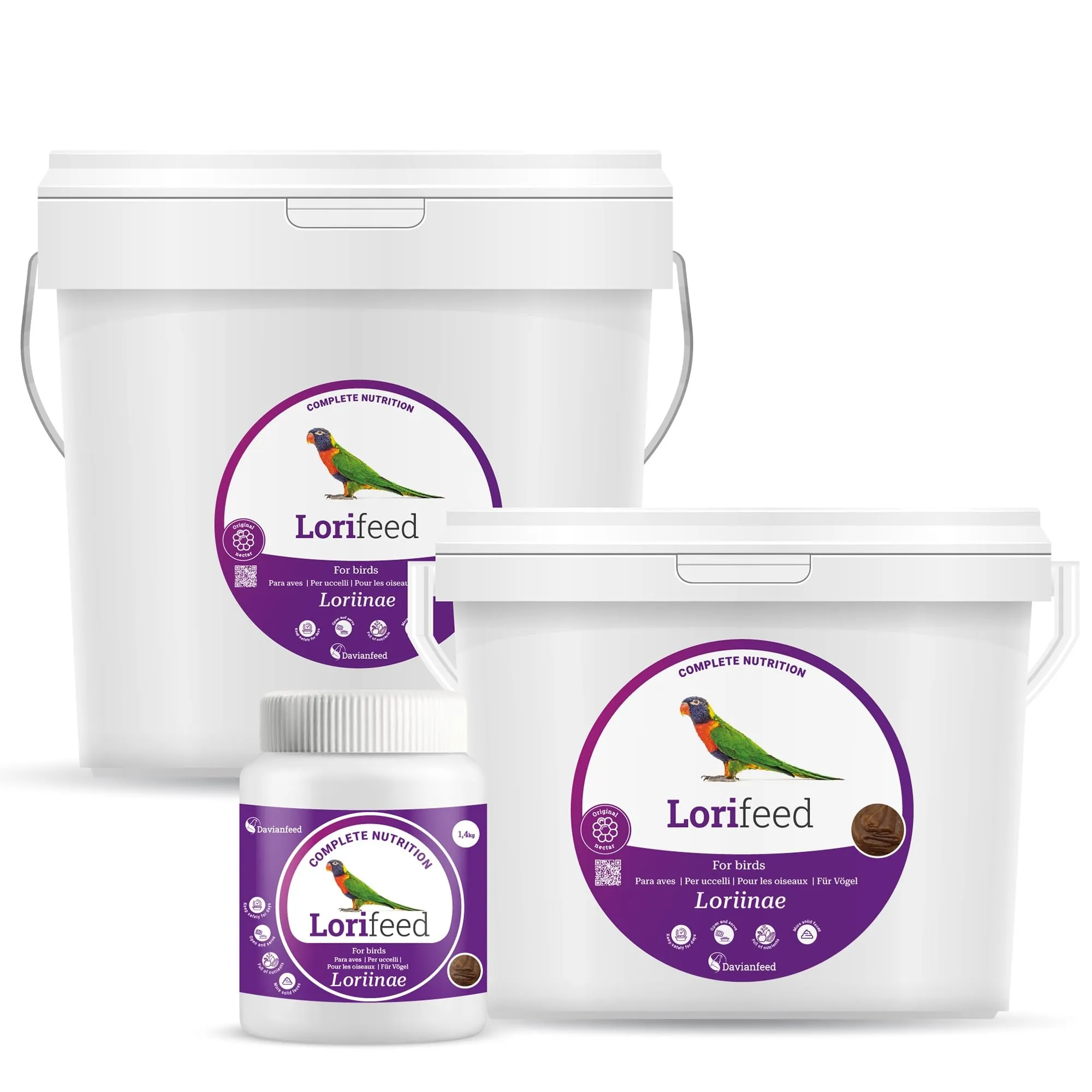 Davianfeed Lorifeed Nettare Completo per Lori, 1,4 kg - immagine 6