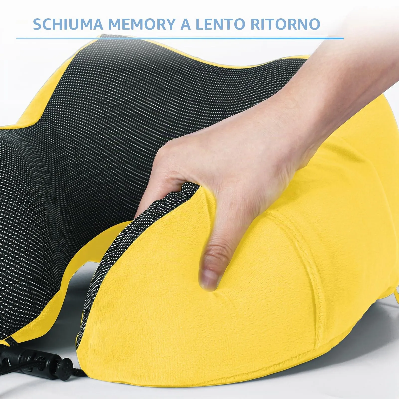 SOMLAW Cuscino da Viaggio in Memory Foam con Maschera per gli Occhi, Tappi per le Orecchie e Borsa - immagine 7