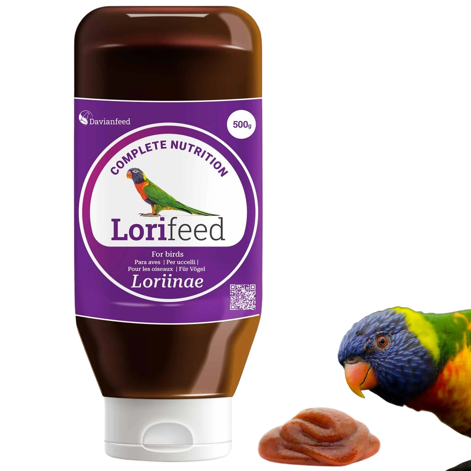 Davianfeed Lorifeed Nettare Completo per Lori, 500 g - immagine 1