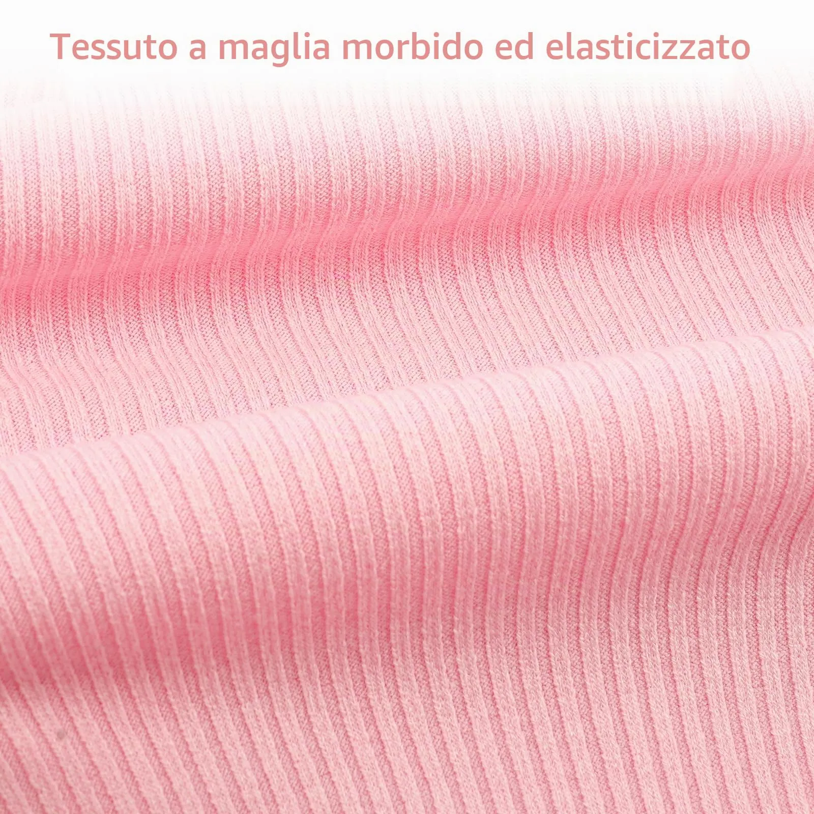 Hjumarayan Pullover Leggero in Maglia a Costine per Cani, Rosa Fiorita, L - immagine 2