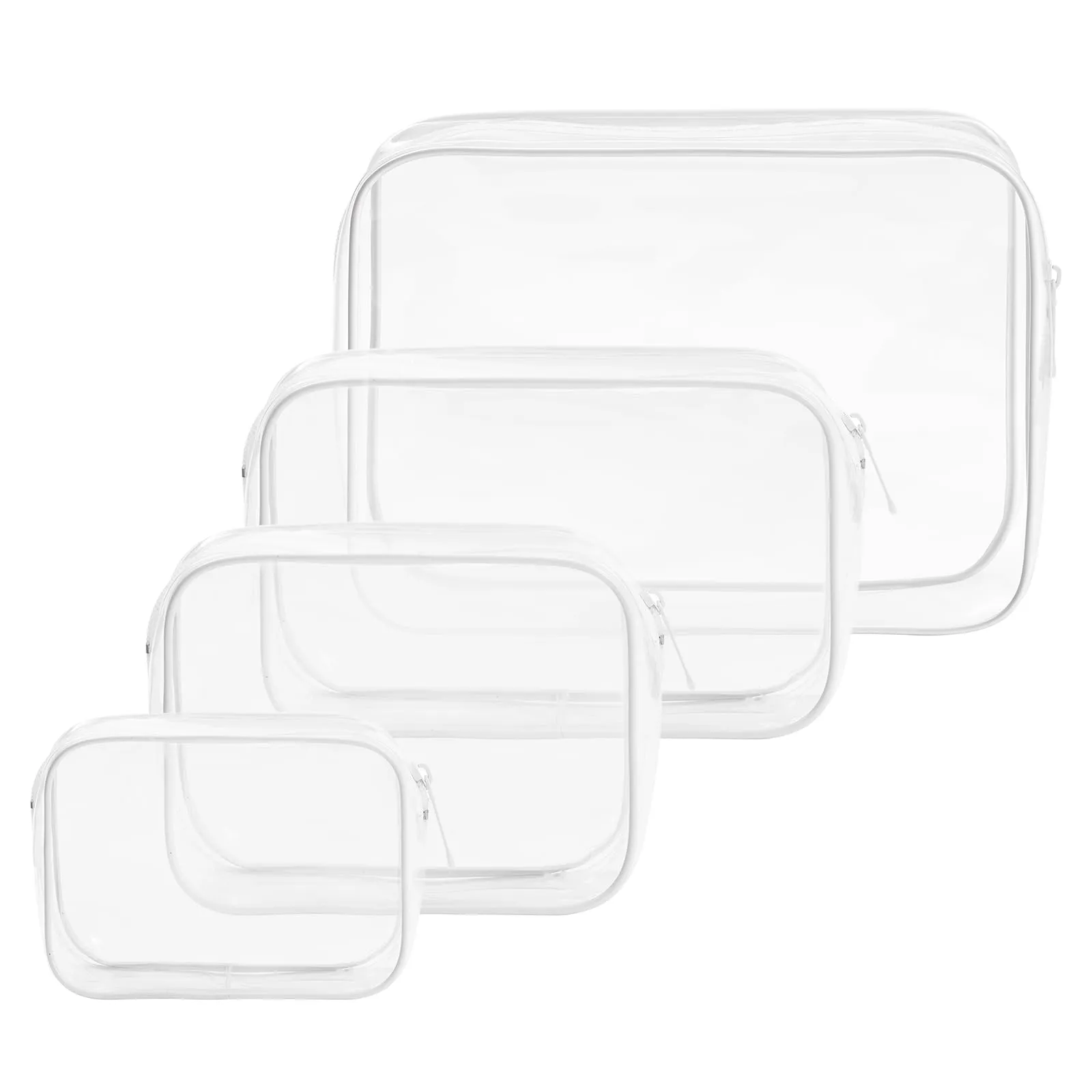 OSDUE Set di 4 Borse Trasparenti per Valigia in PVC - immagine 1