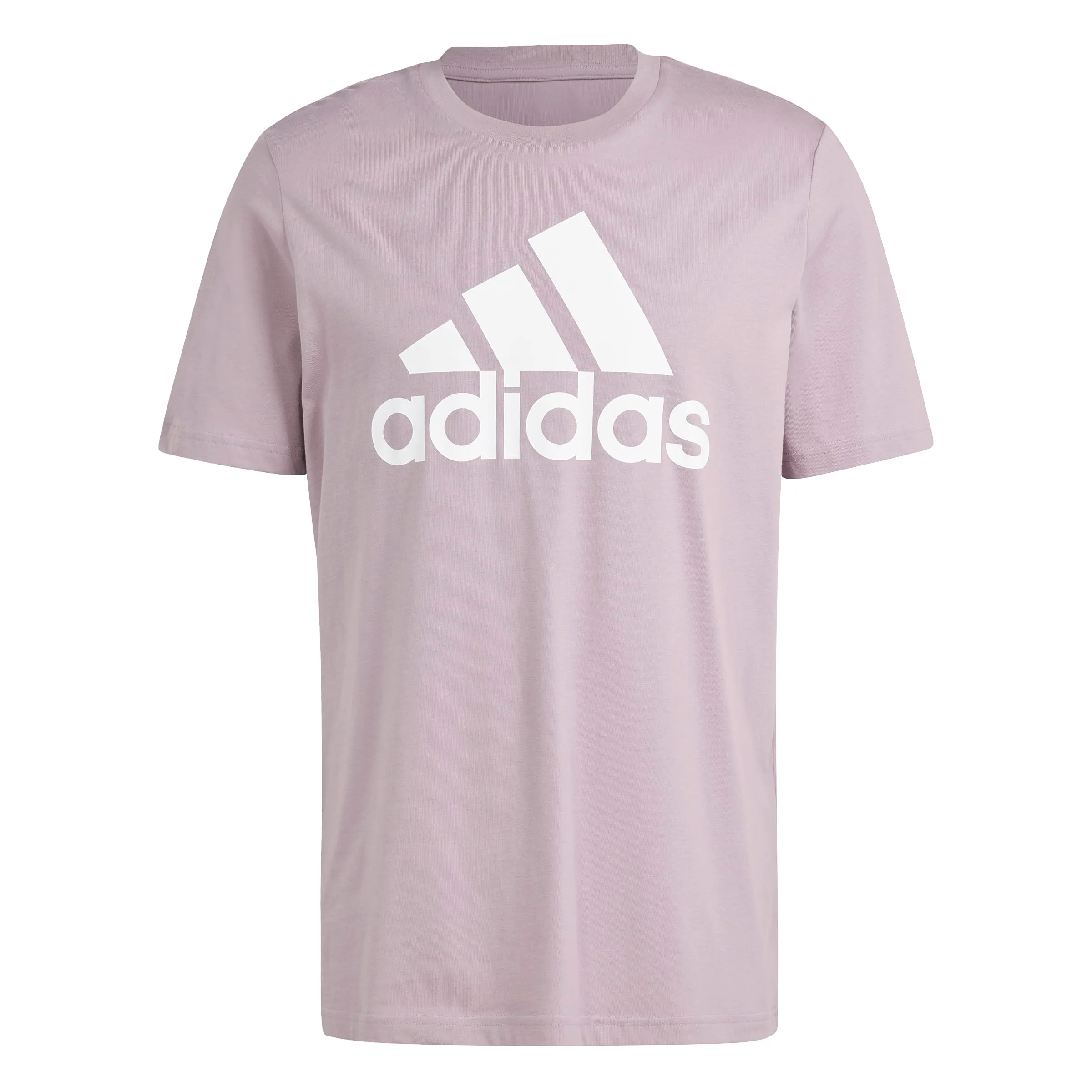 adidas Men's Essentials Single Jersey Big Logo T-Shirt, Preloved Fig, XX-Large Tall + 2" - immagine 3