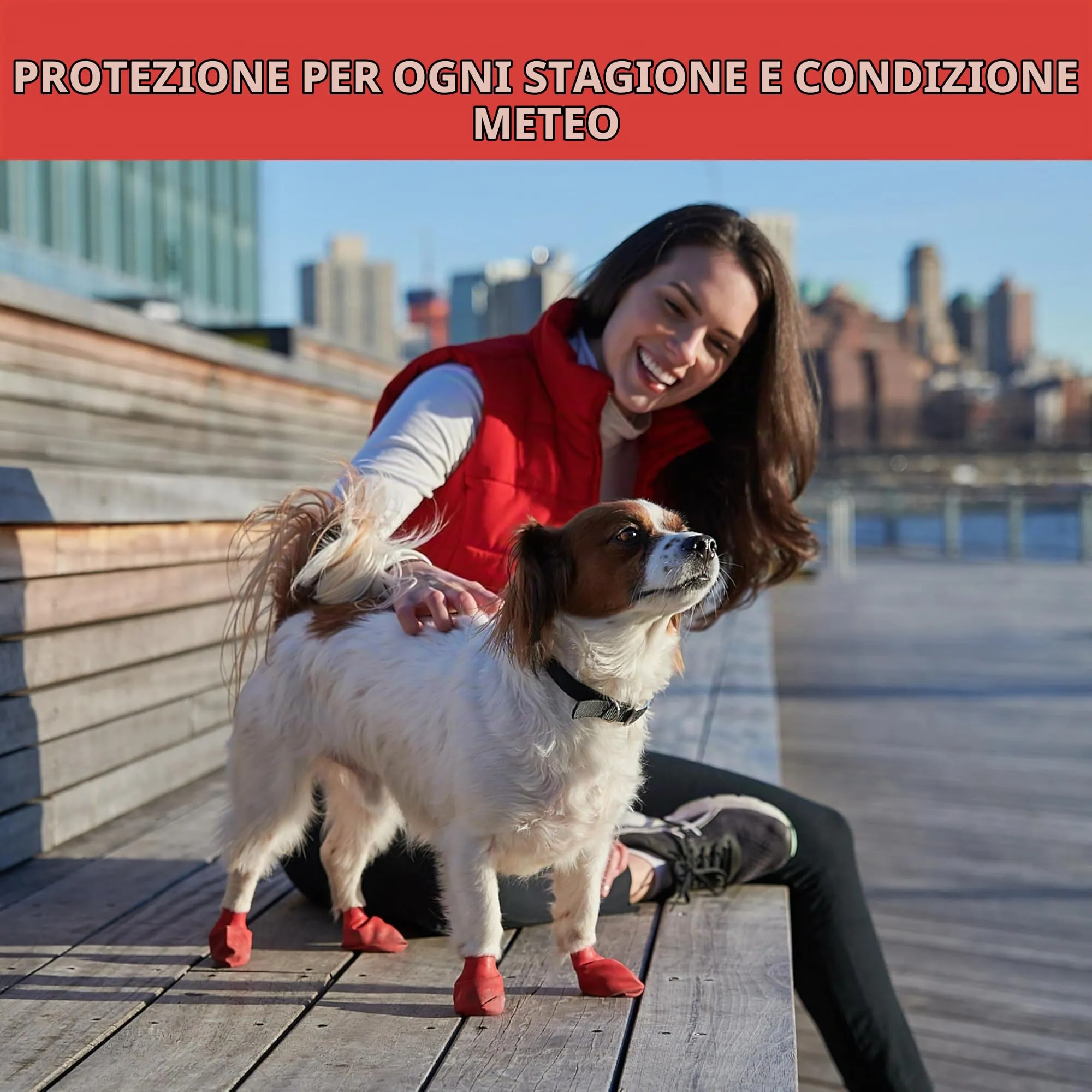 Pawz Scarpette Colorate Per Cani, Small, Giallo - immagine 6