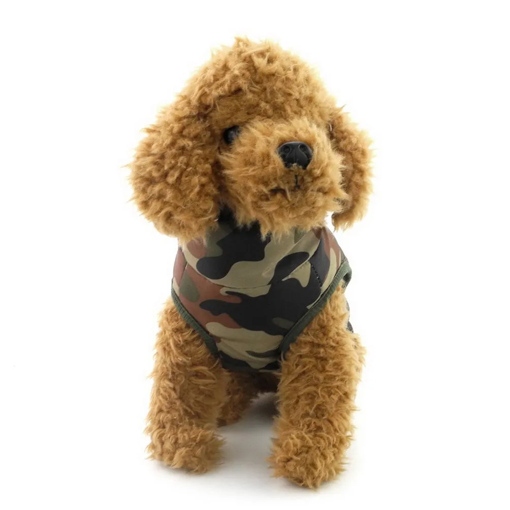 Selmai Cappottino Imbottito per Cani di Piccola Taglia e Gatti, Verde Mimetico - immagine 4