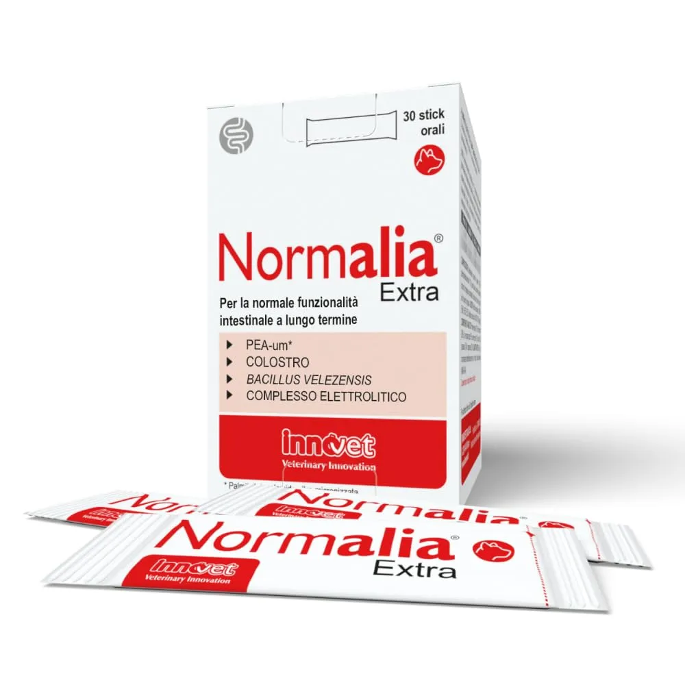 Innovet Normalia Extra per Cani - Supporto Intestinale con Probiotici, Colostro Bovino e PEA-um - 30 stick - immagine 1