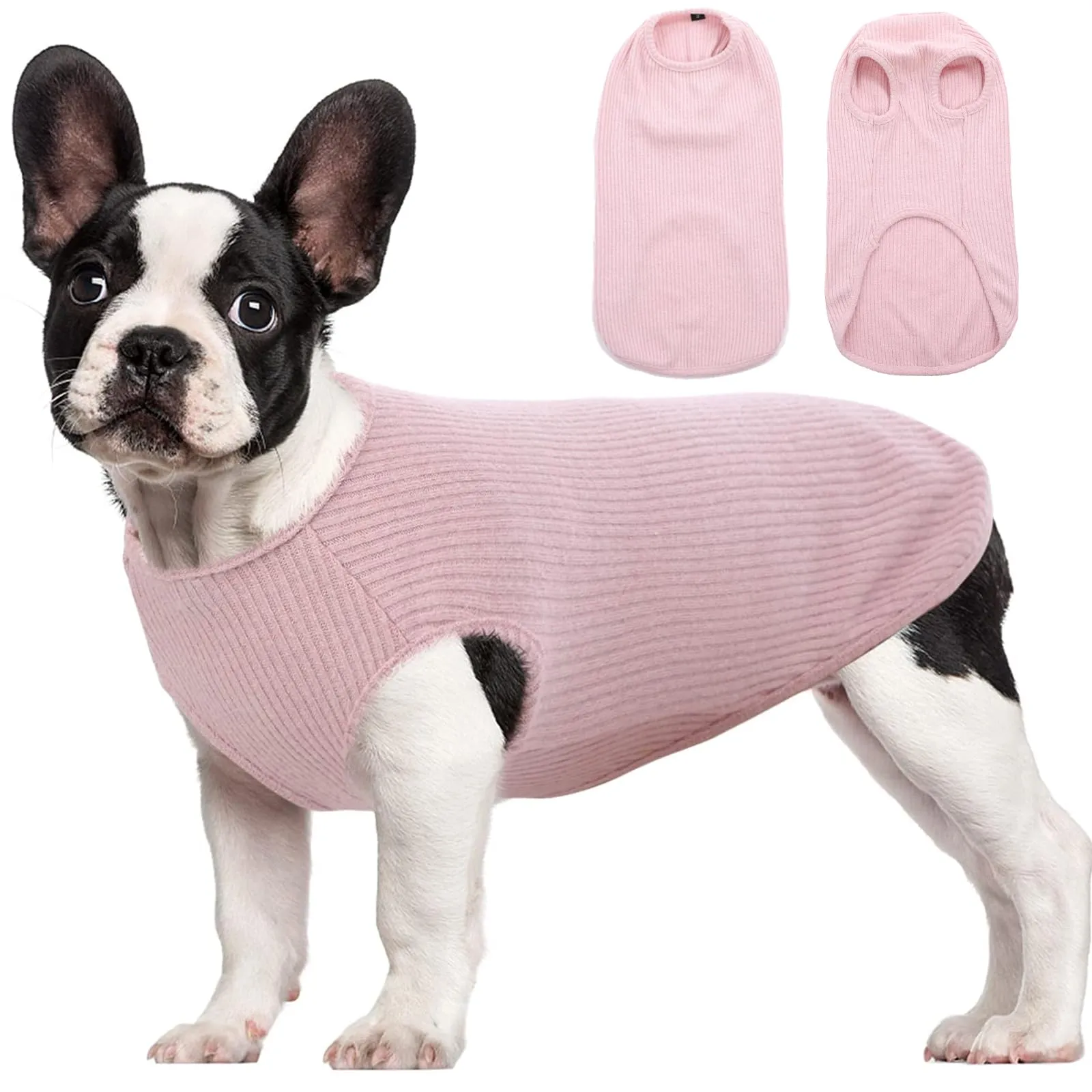 Hjumarayan Maglietta Estiva a Righe per Cani, Rosa M - immagine 1