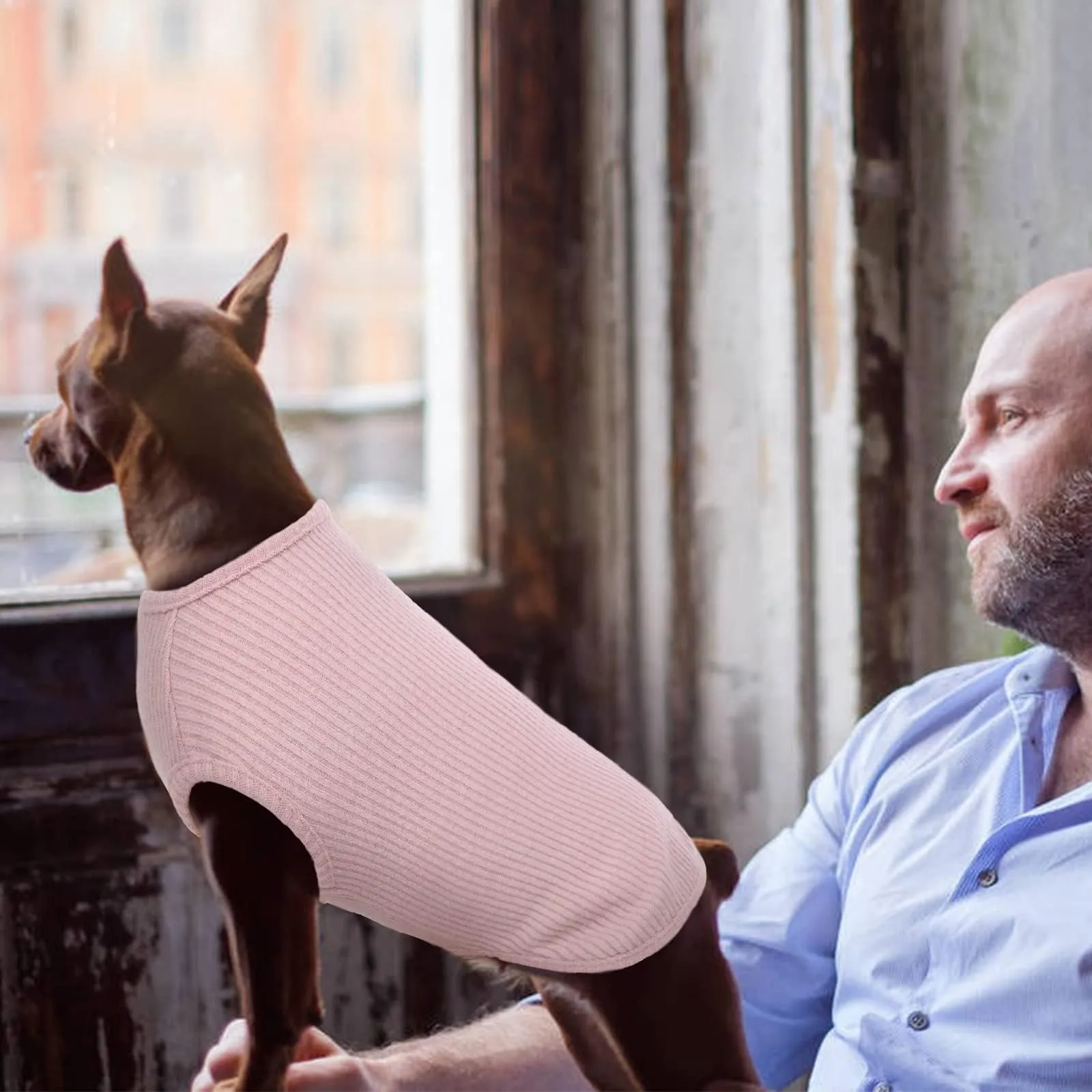 Hjumarayan Maglietta a Righe per Cani, Rosa XXL - immagine 6