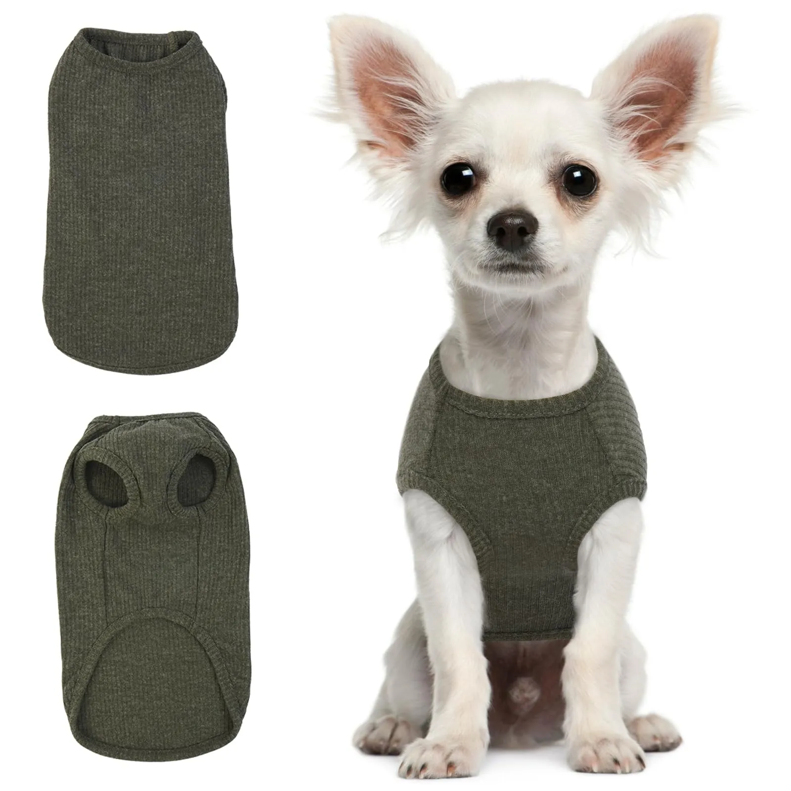Hjumarayan Maglietta Estiva per Cani, Verde XXS - immagine 1