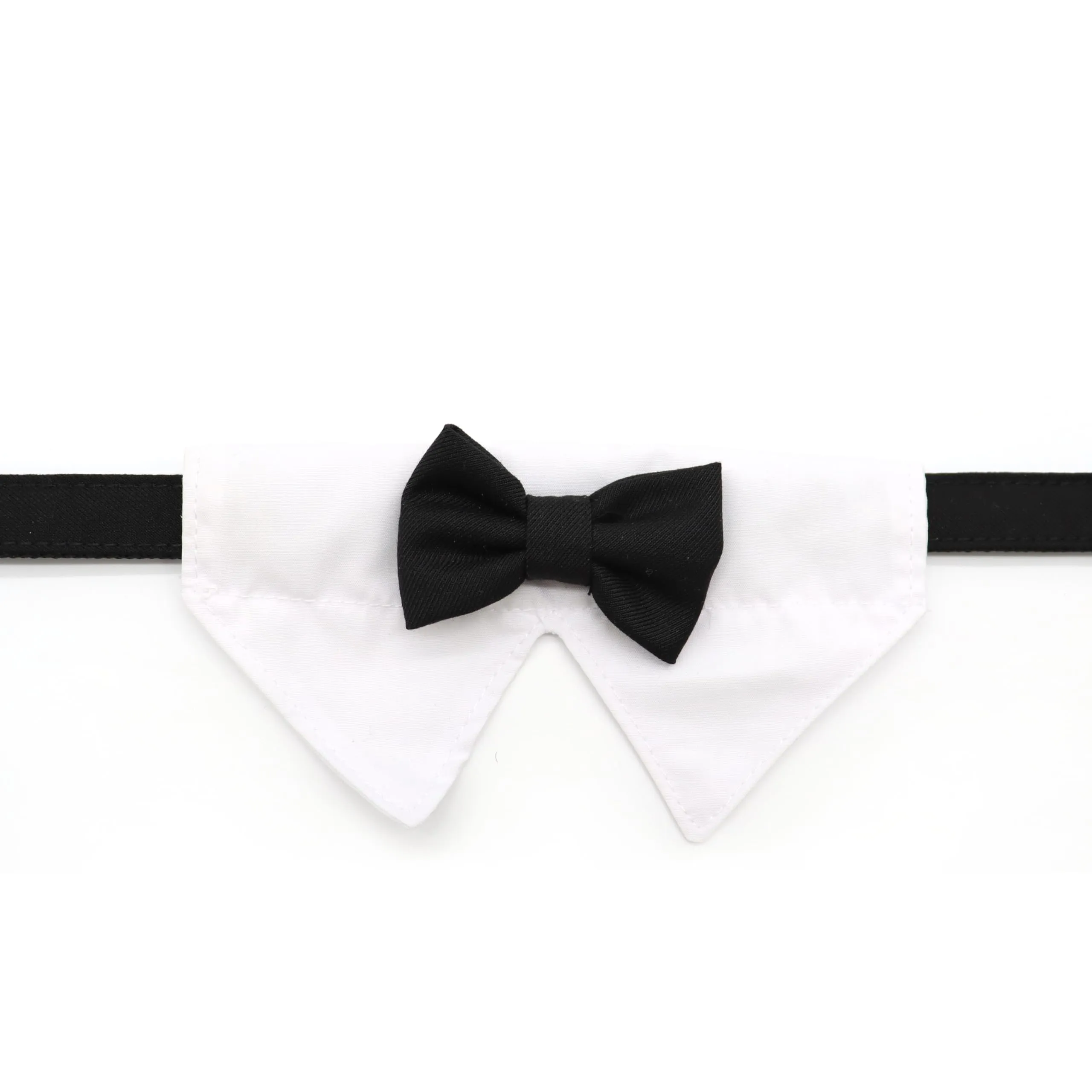 Croci Ceremony Smoking Collare per cani a bandana con camicia e papillon, S (28-44 cm) - immagine 3