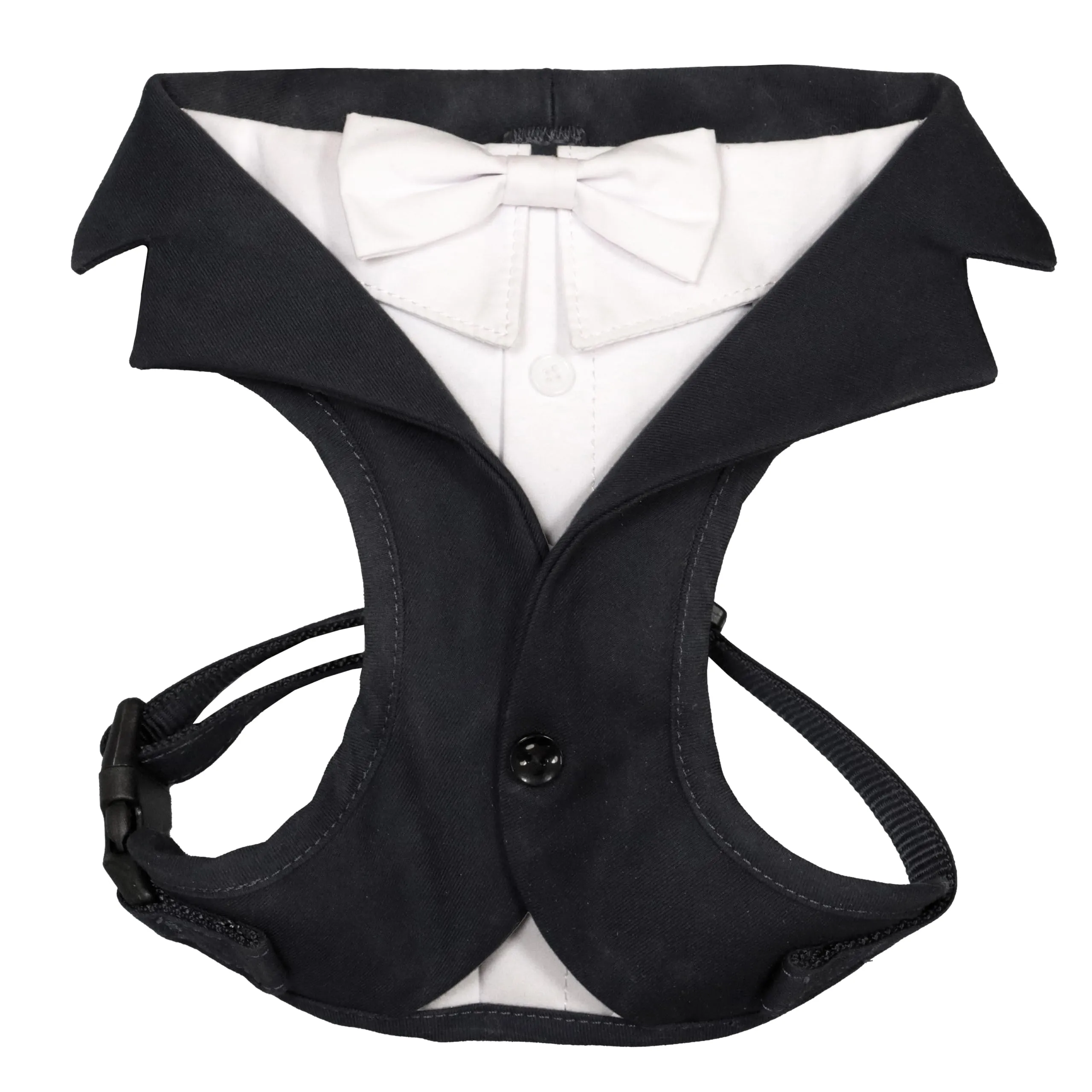 Croci Ceremony Groom Pettorina Smoking per Cane Maschio, Nero, S (35-45 cm) - immagine 1