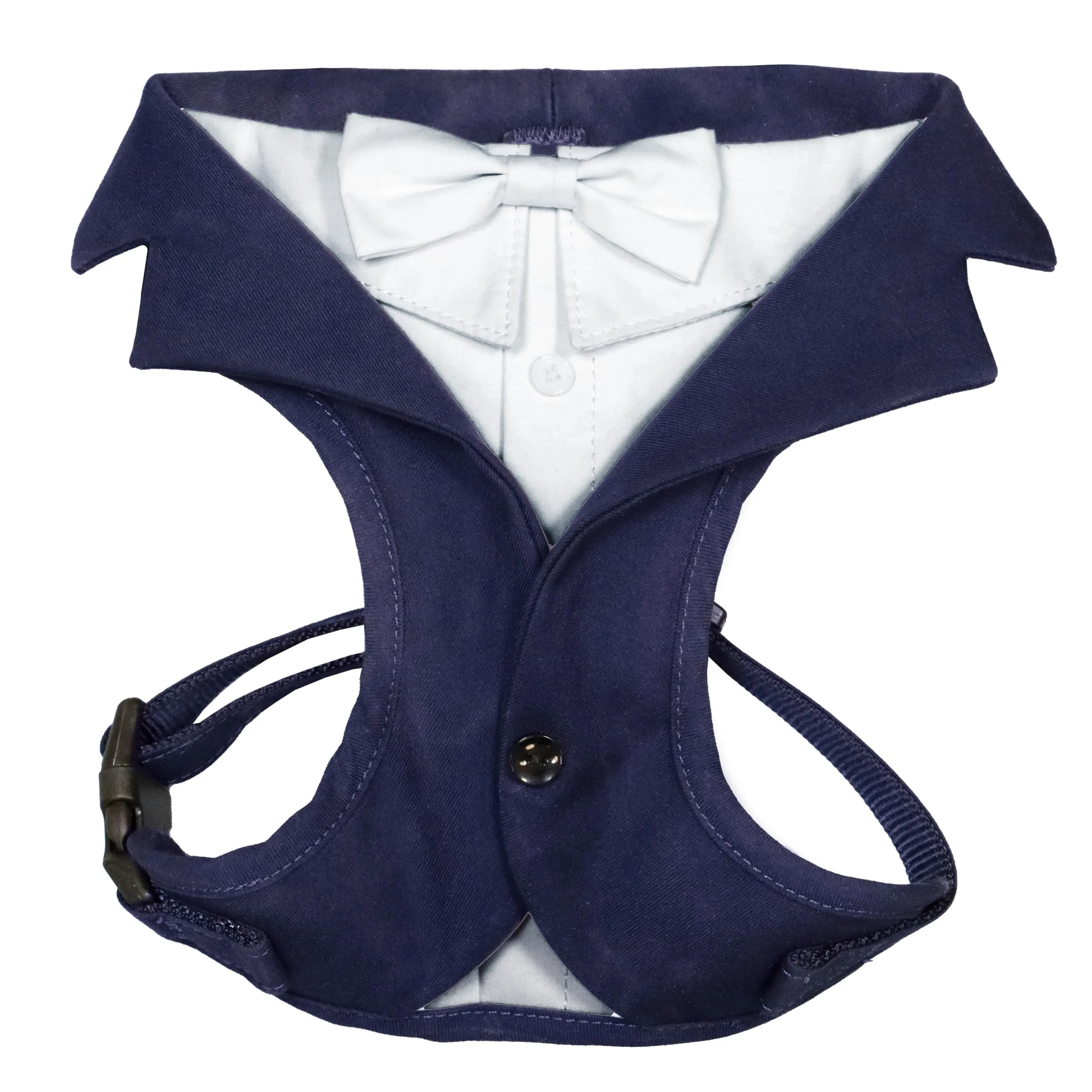 Croci Ceremony Groom Pettorina Smoking per Cane Maschio, Blu, S (35-45 cm) - immagine 1