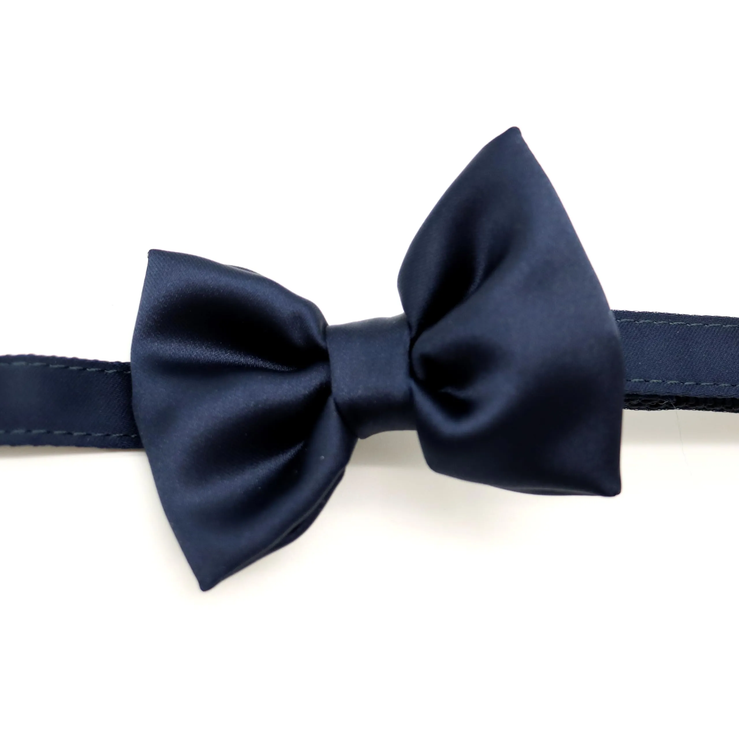 Croci Ceremony Collare per cani con papillon, Blu Satinato, Taglia S (28-44 cm) - immagine 3