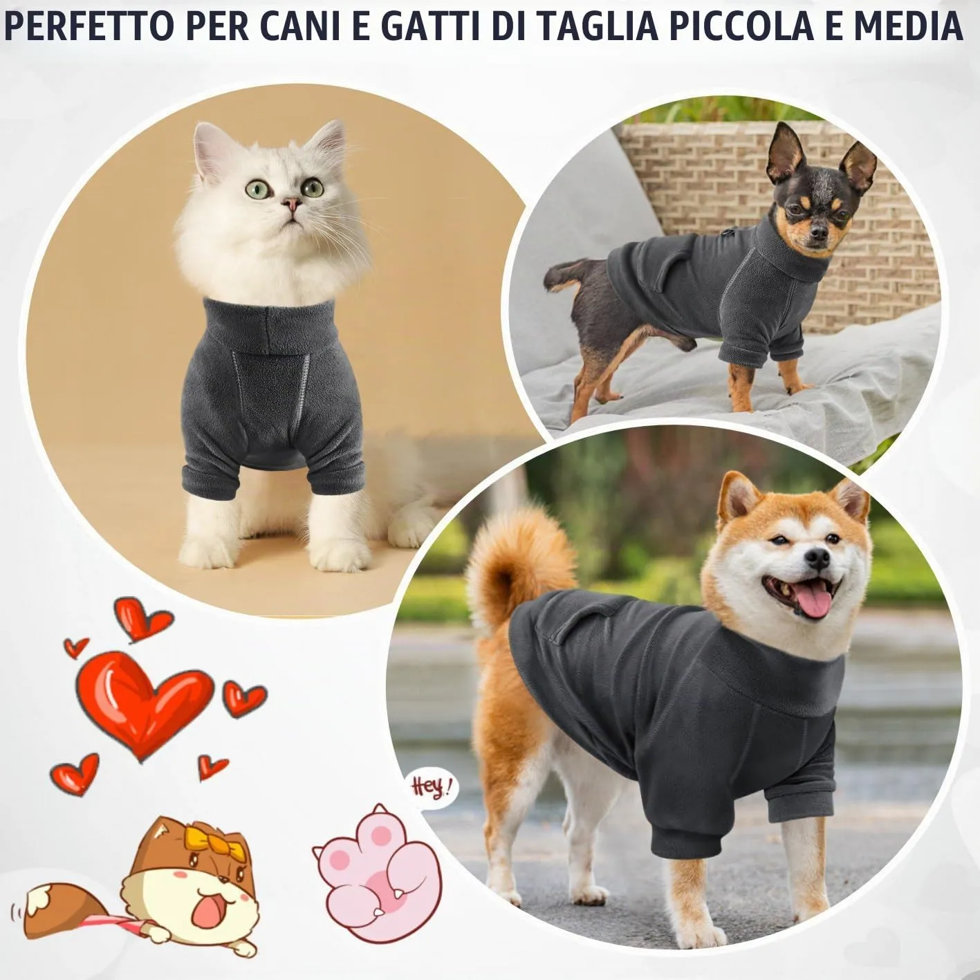 Mosucoirl Cane Con Cappuccio Felpa Pullover per Cani (Nero, XXL) - immagine 3