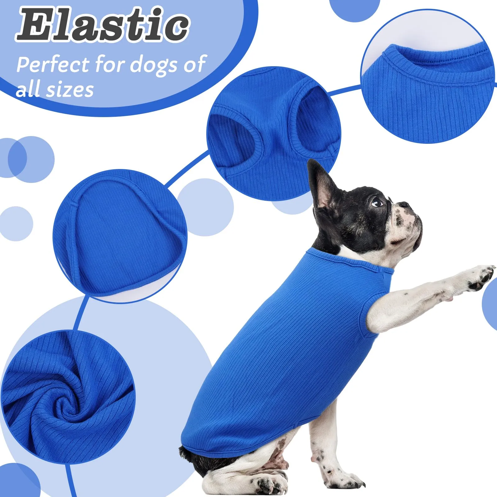 Hjumarayan Maglietta Estiva per Cani, Taglia S, Blu Zaffiro - immagine 4