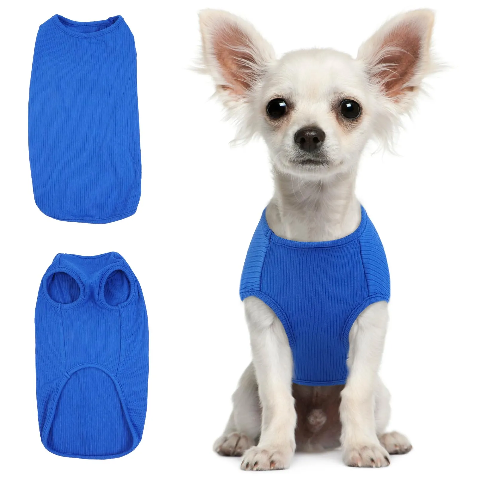 Hjumarayan Maglietta Estiva per Cani, Blu Zaffiro, XXS - immagine 1