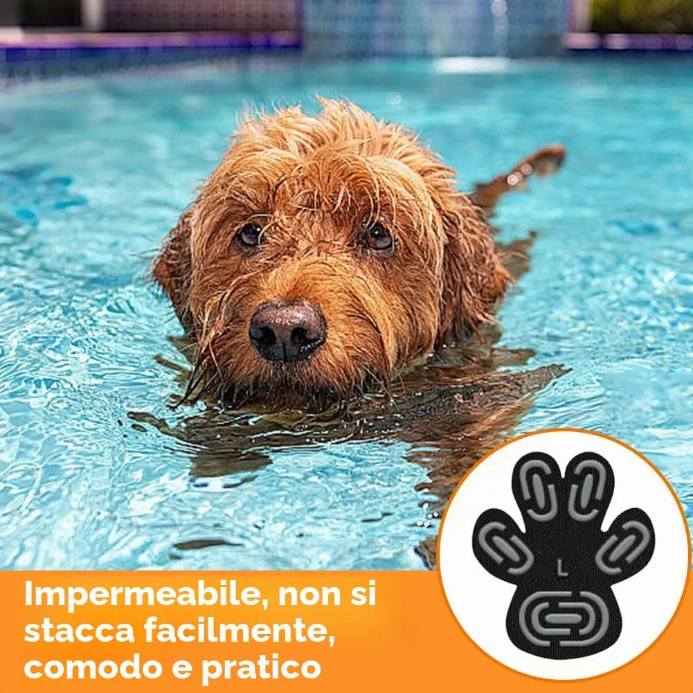 Fouvin Scarpe Protettive Antiscivolo Autoadesive per Cani, Taglia L, Set da 28 - immagine 5