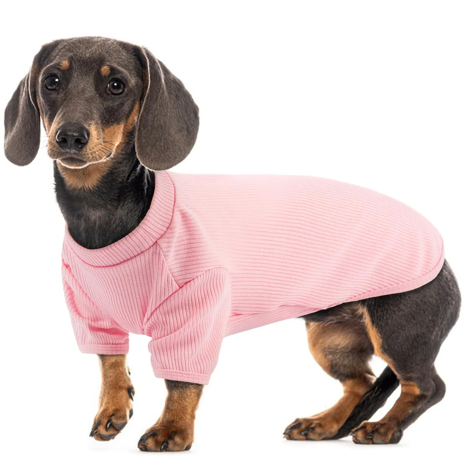 Hjumarayan Maglione Estivo per Cani in Maglia Sottile Traspirante, Rosa Fiorita, M - immagine 1