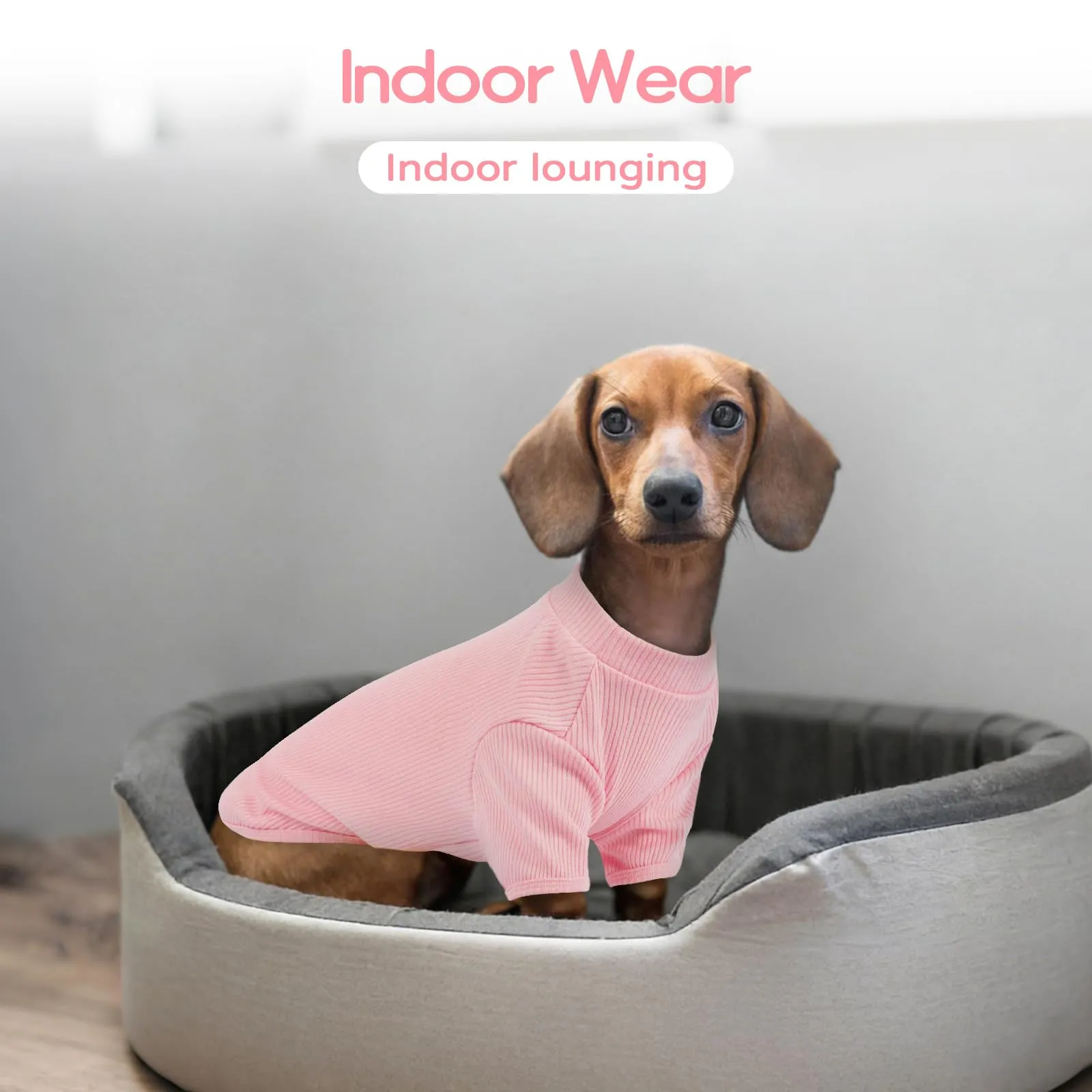 Hjumarayan Maglioncino in Tessuto Elasticizzato Traspirante per Cani, Rosa Fiorita, XL - immagine 6