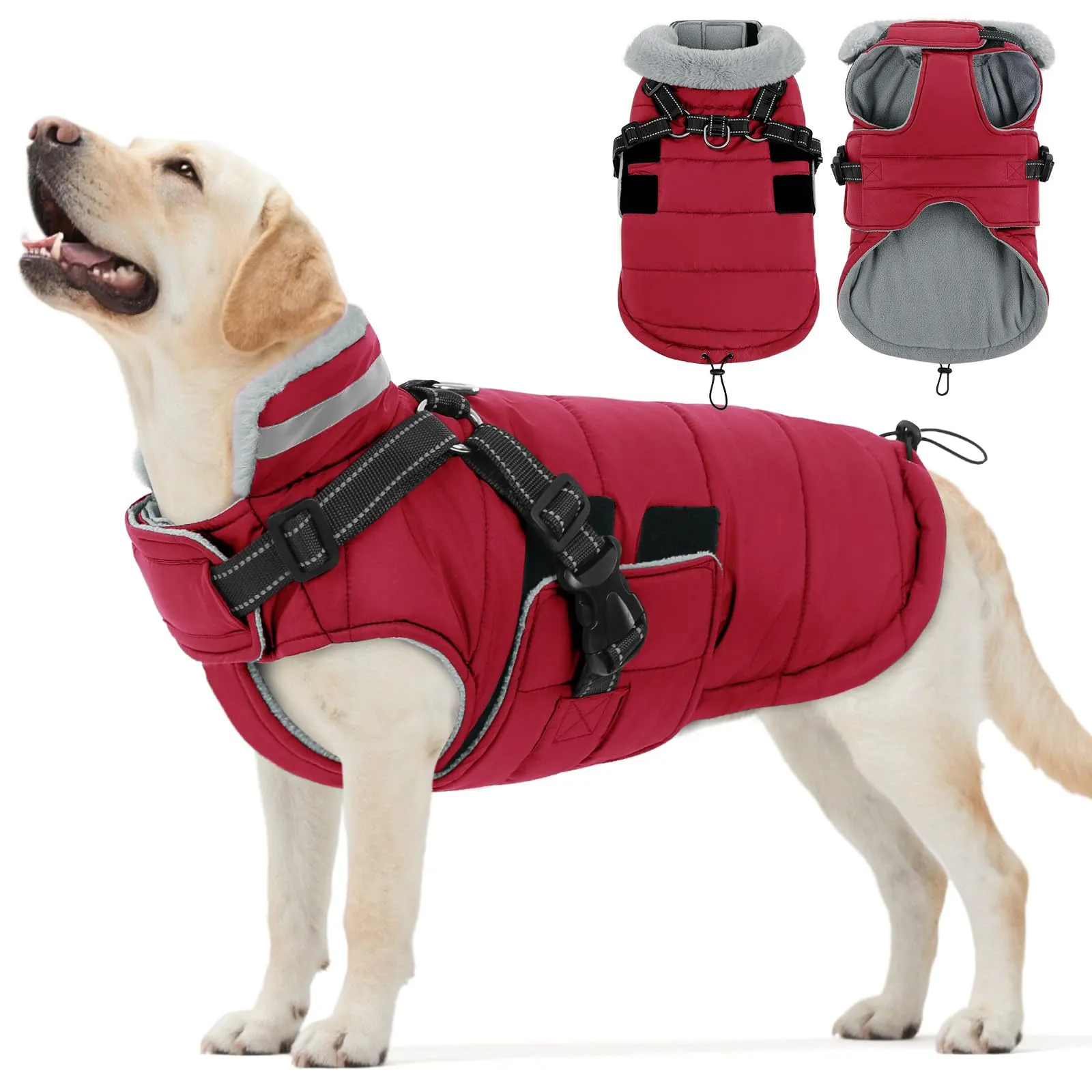 ASENKU Cappotto Cane Impermeabile Antivento, Taglia XL - immagine 1