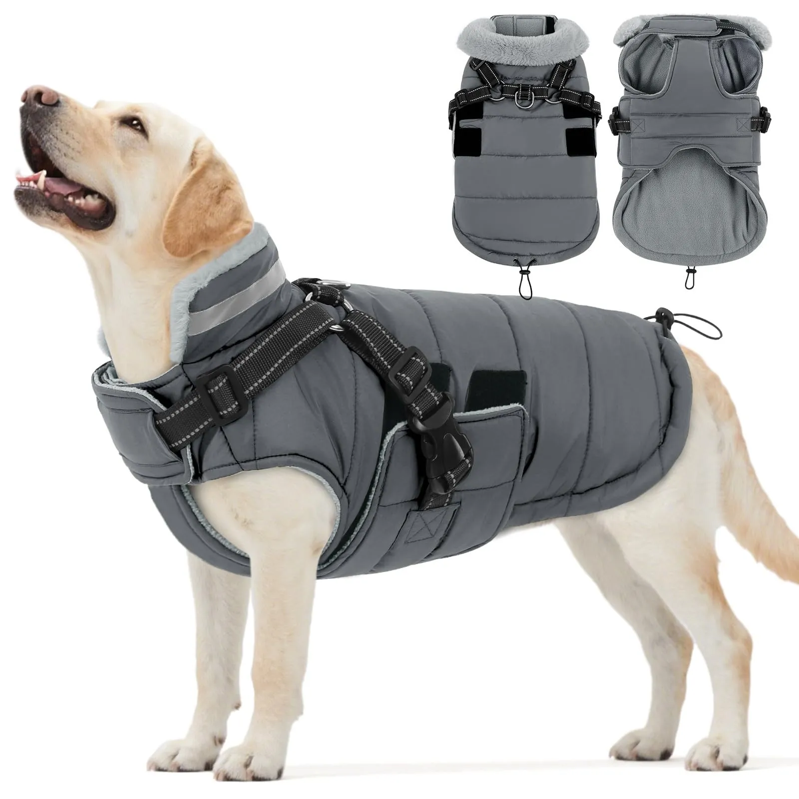 ASENKU Cappottino Cane Impermeabile, Taglia 3XL - immagine 1