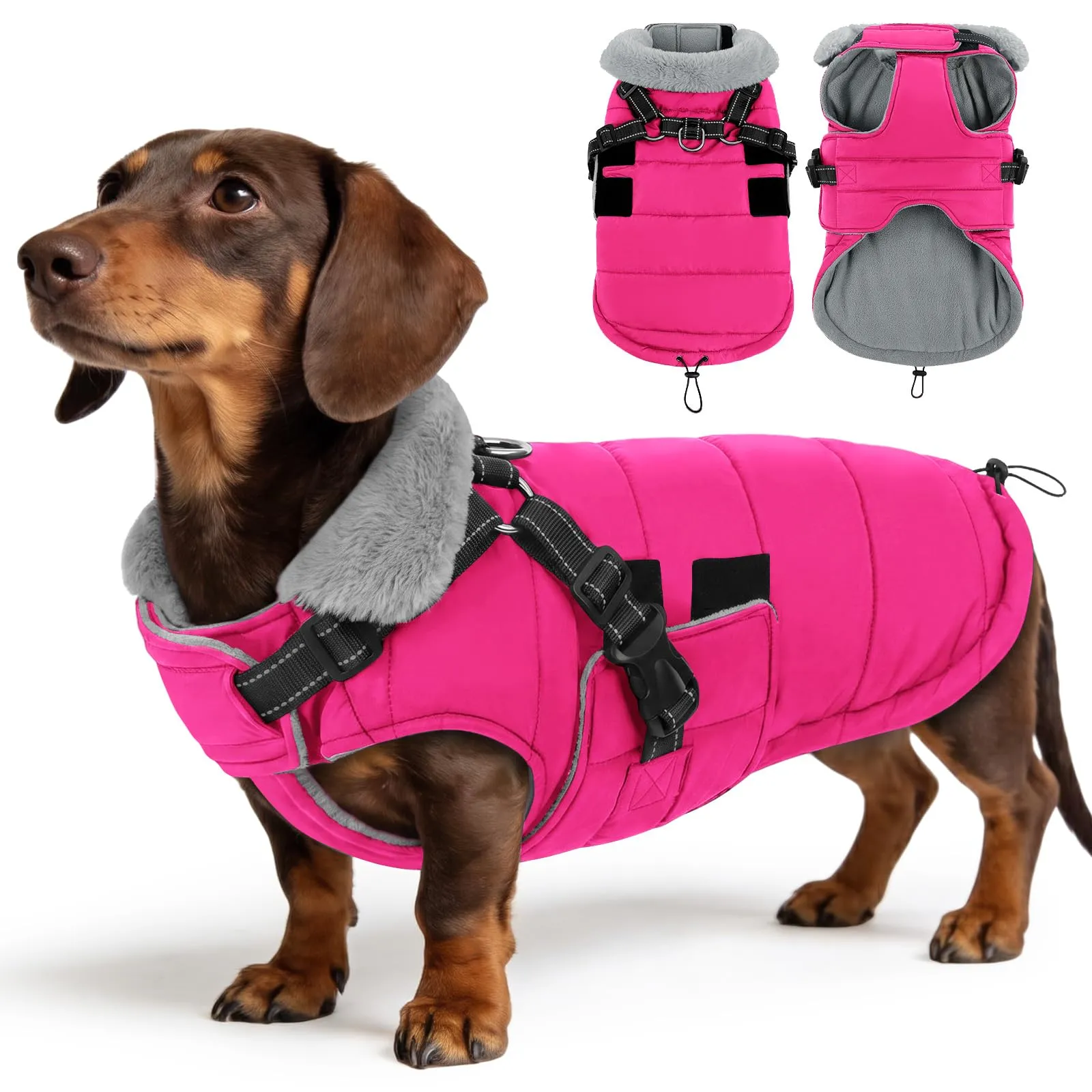 ASENKU Cappotto per Cane Impermeabile e Antivento, Taglia L - immagine 1