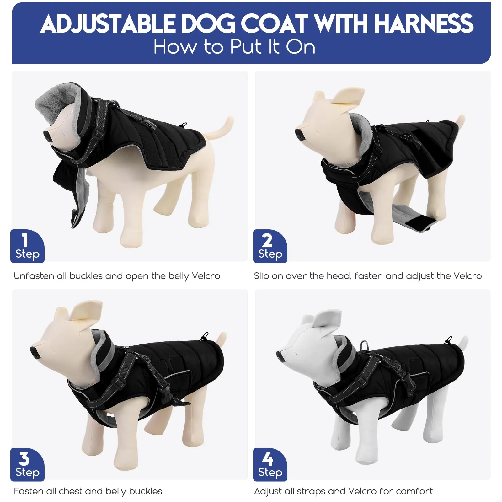 ASENKU Cappottino Impermeabile per Cane Taglia 2XL - immagine 8