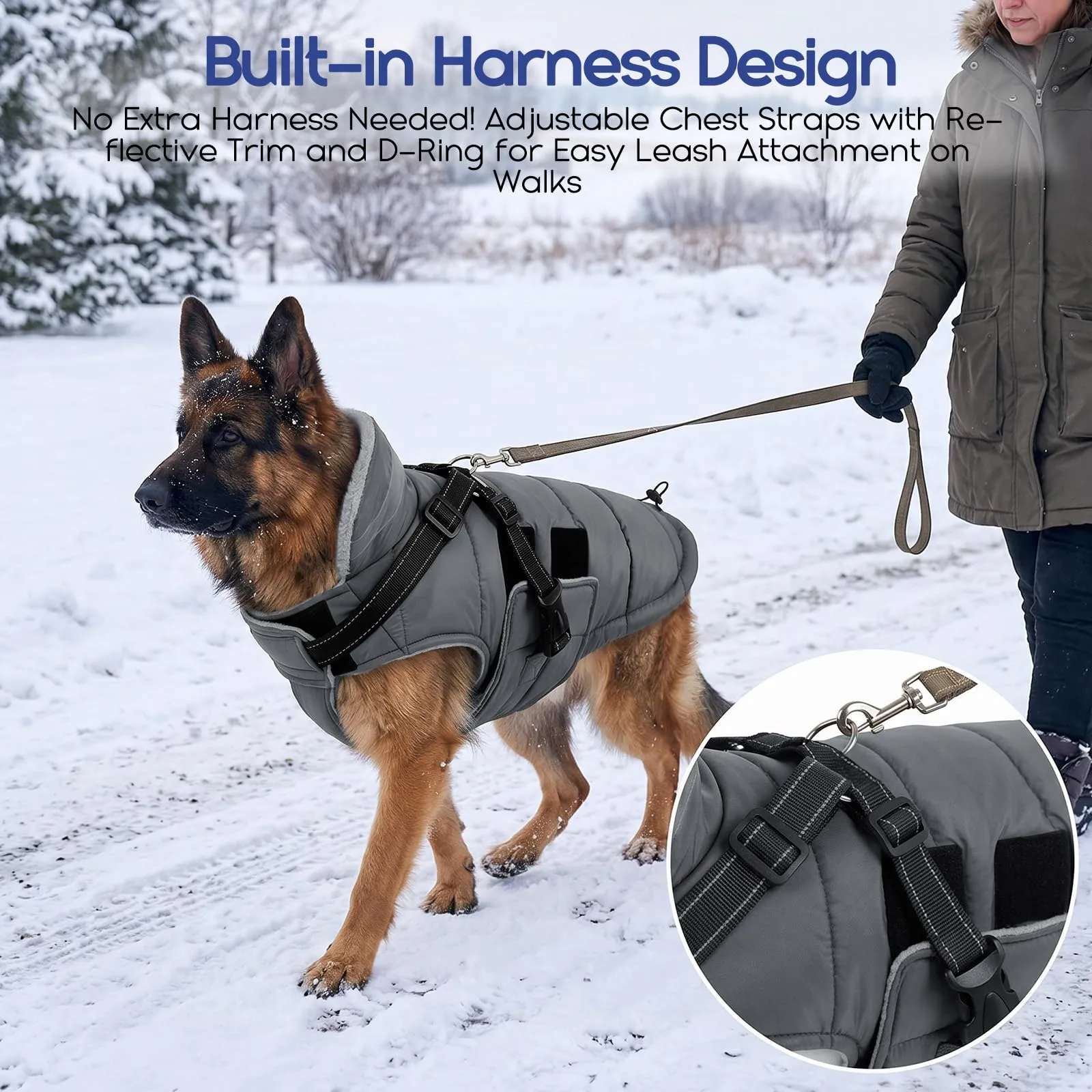 ASENKU Cappottino Cane Impermeabile Taglia 2XL - immagine 4