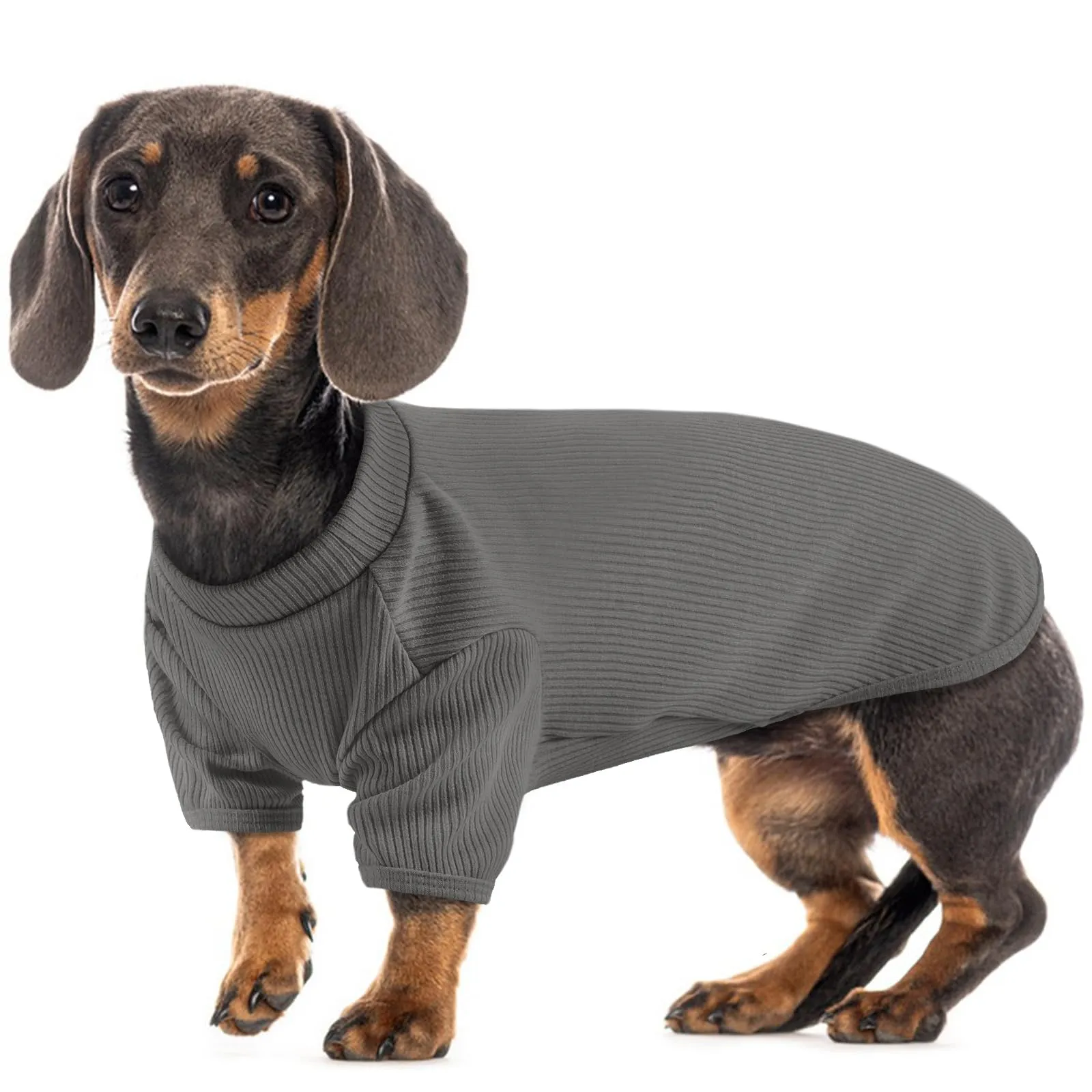 Hjumarayan Maglione Sottile per Cani, Taglia M, Grigio Granito - immagine 1