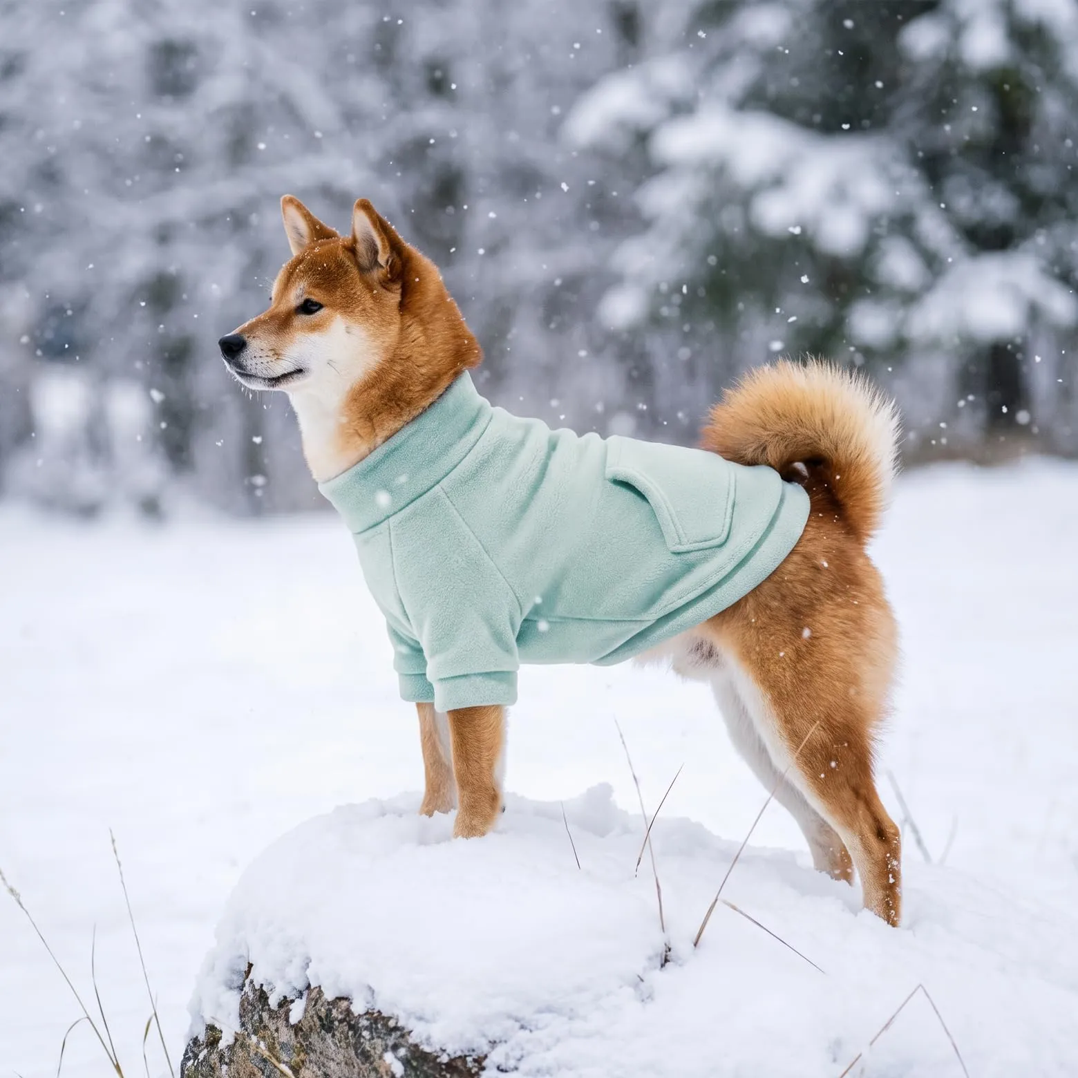 Mosucoirl Felpa con Cappuccio per Cani, Cotone, LichtblauDunkelblau, XS - immagine 4