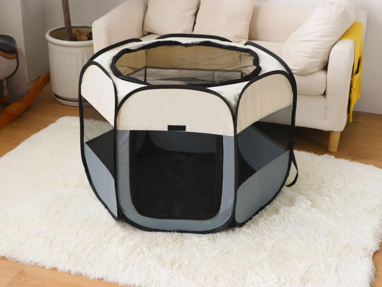 BIGWING Style Recinto per Cani e Gatti da Interno, Taglia M (85x85x58cm) - immagine 7