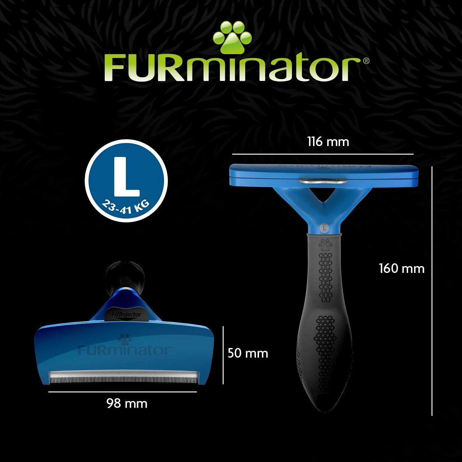 FURminator deShedding Tool L per Cani a Pelo Lungo - immagine 5