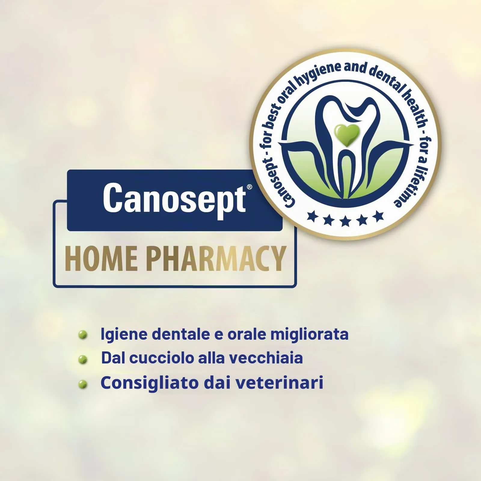 Canosept Dischetti Pulizia Denti Per Cani, 50 Pezzi - immagine 2