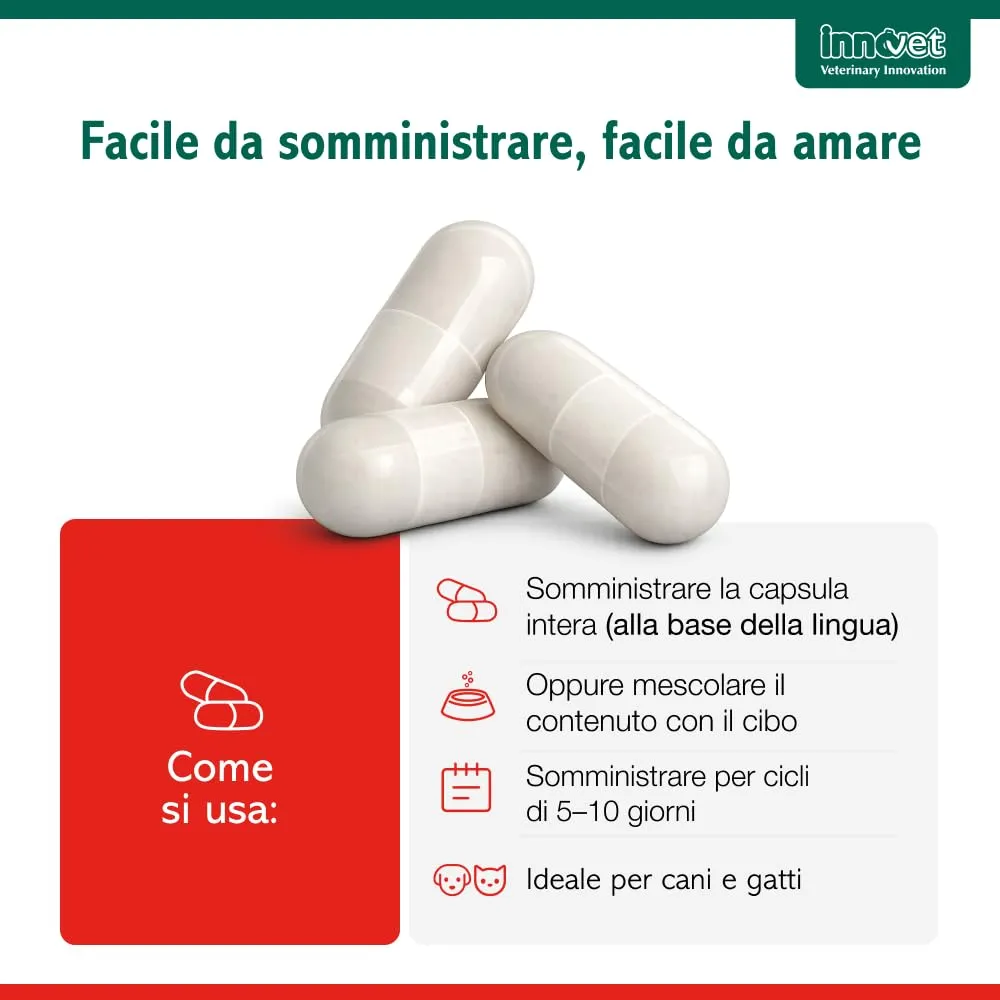 Innovet Normalia Fast Supporto Intestinale per Cani e Gatti, 10 capsule - immagine 4