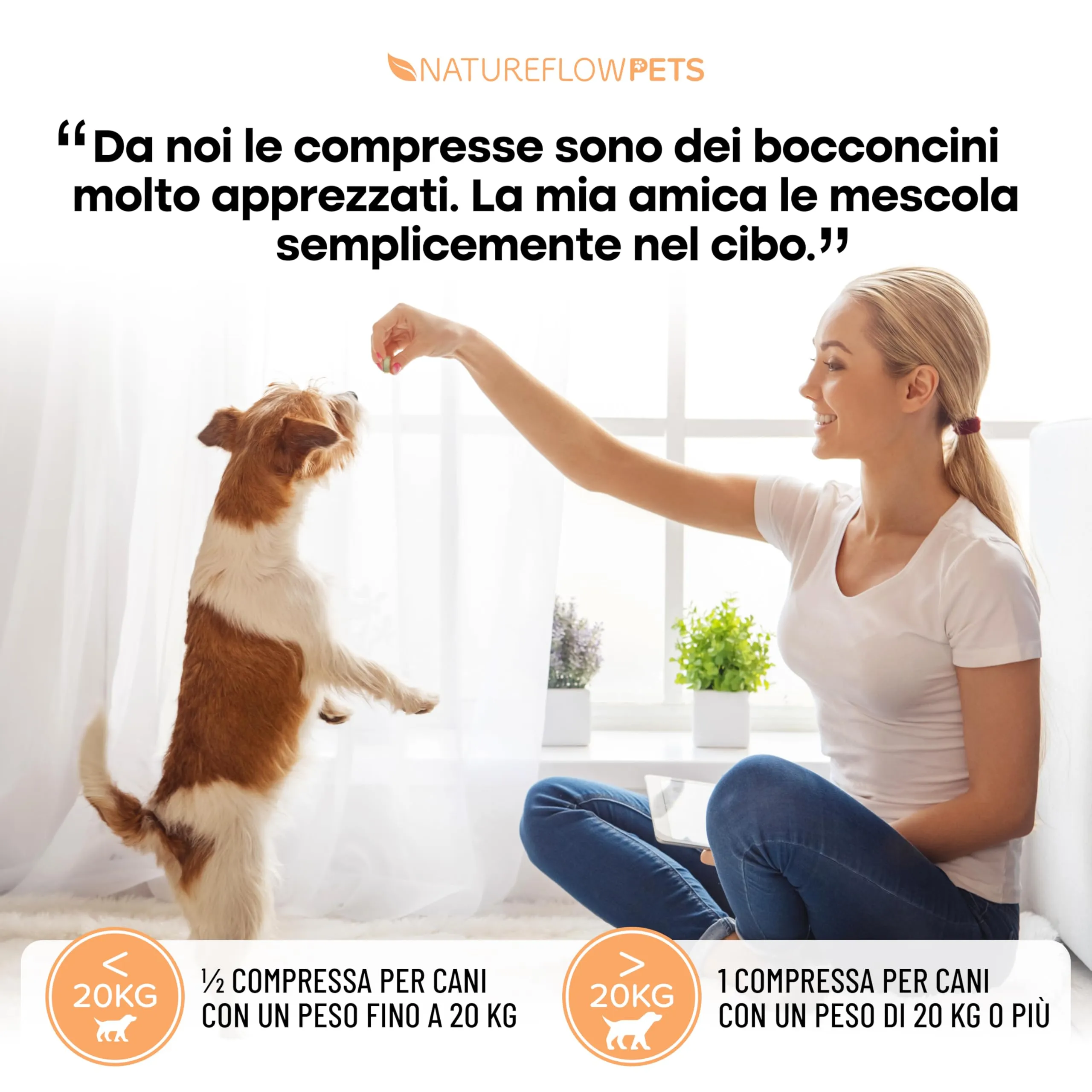 Natureflow Integratore Articolazioni Cane con Cozza Verde, Glucosamina, Condroitina, MSM, Artiglio del Diavolo e Zenzero, 100 Compresse - immagine 4