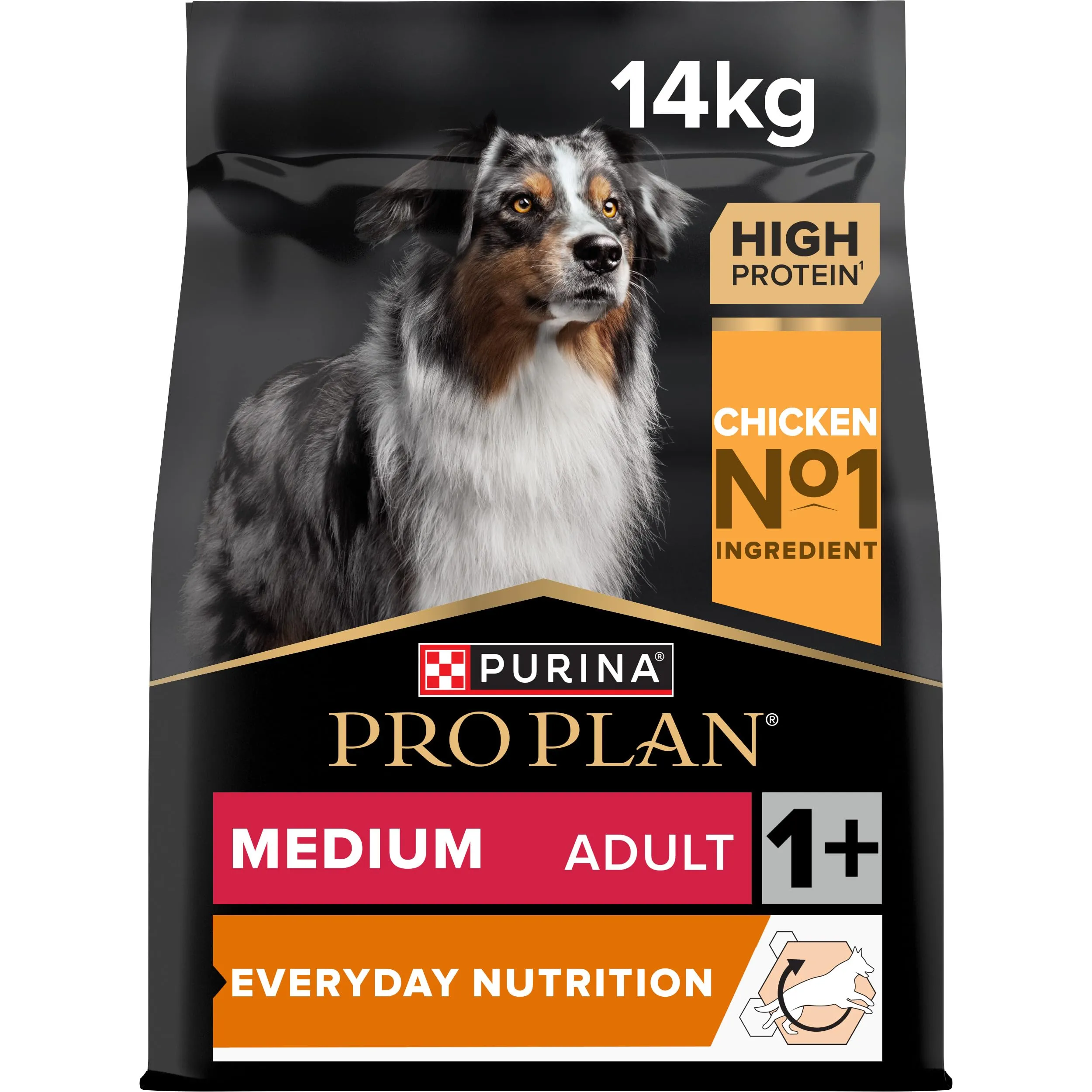 Purina Pro Plan Everyday Nutrition Crocchette per Cani Adulti Taglia Media al Pollo, 14 kg - immagine 1