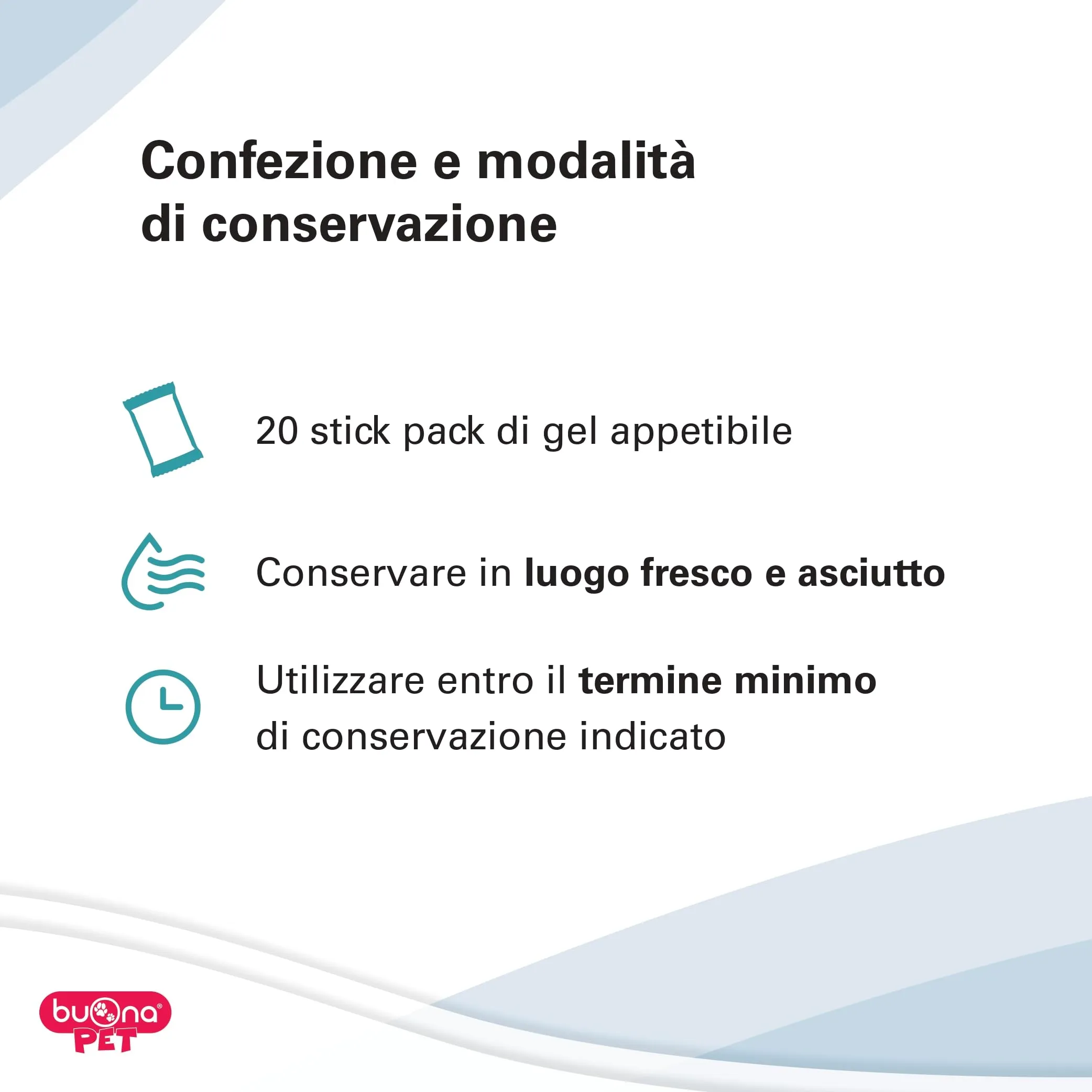 Buona Pet Protettina Gastro, Mangime Complementare per Cane e Gatto, 20 Stick Monodose - immagine 3