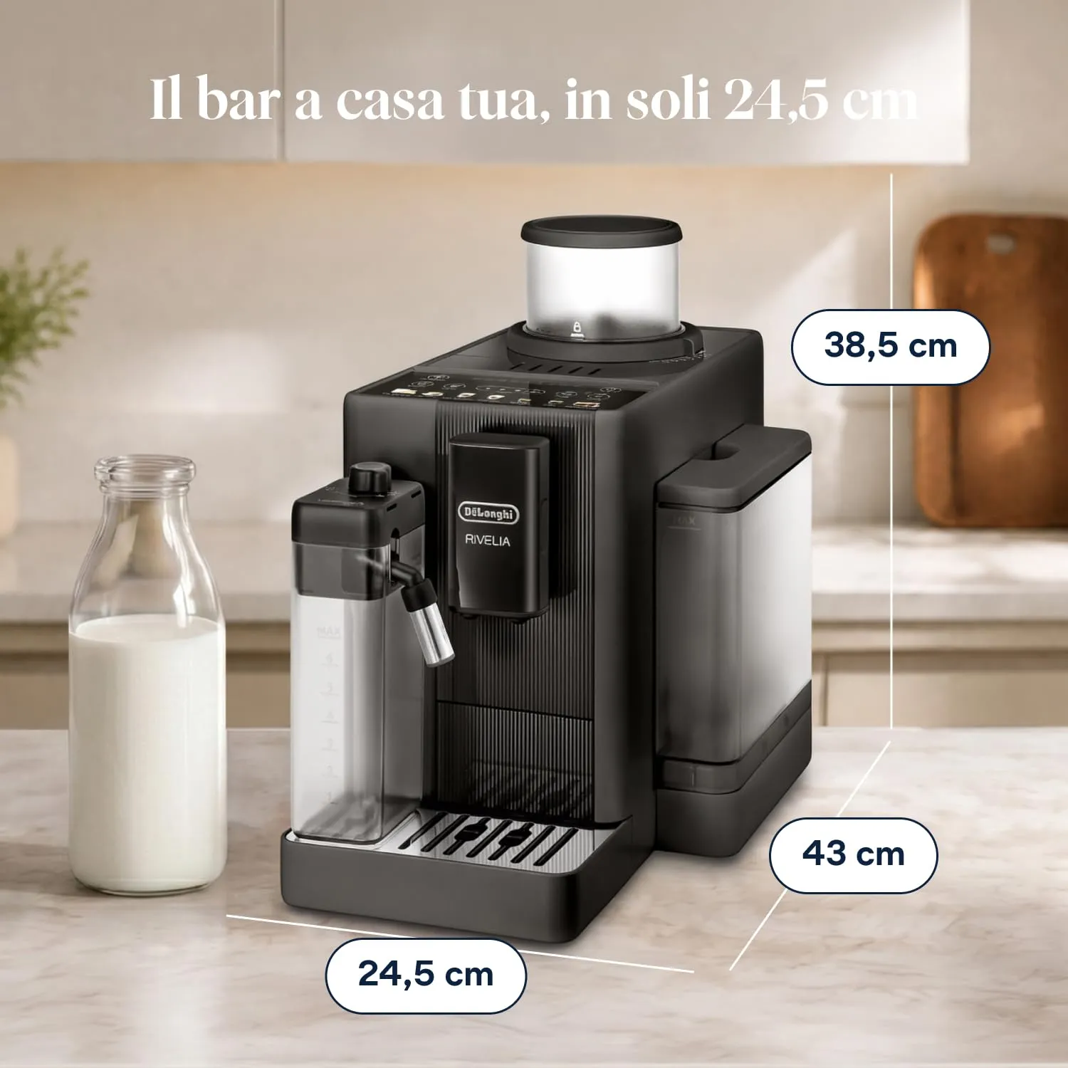 De'Longhi Rivelia Start Macchina da Caffè Automatica, Nera - immagine 2