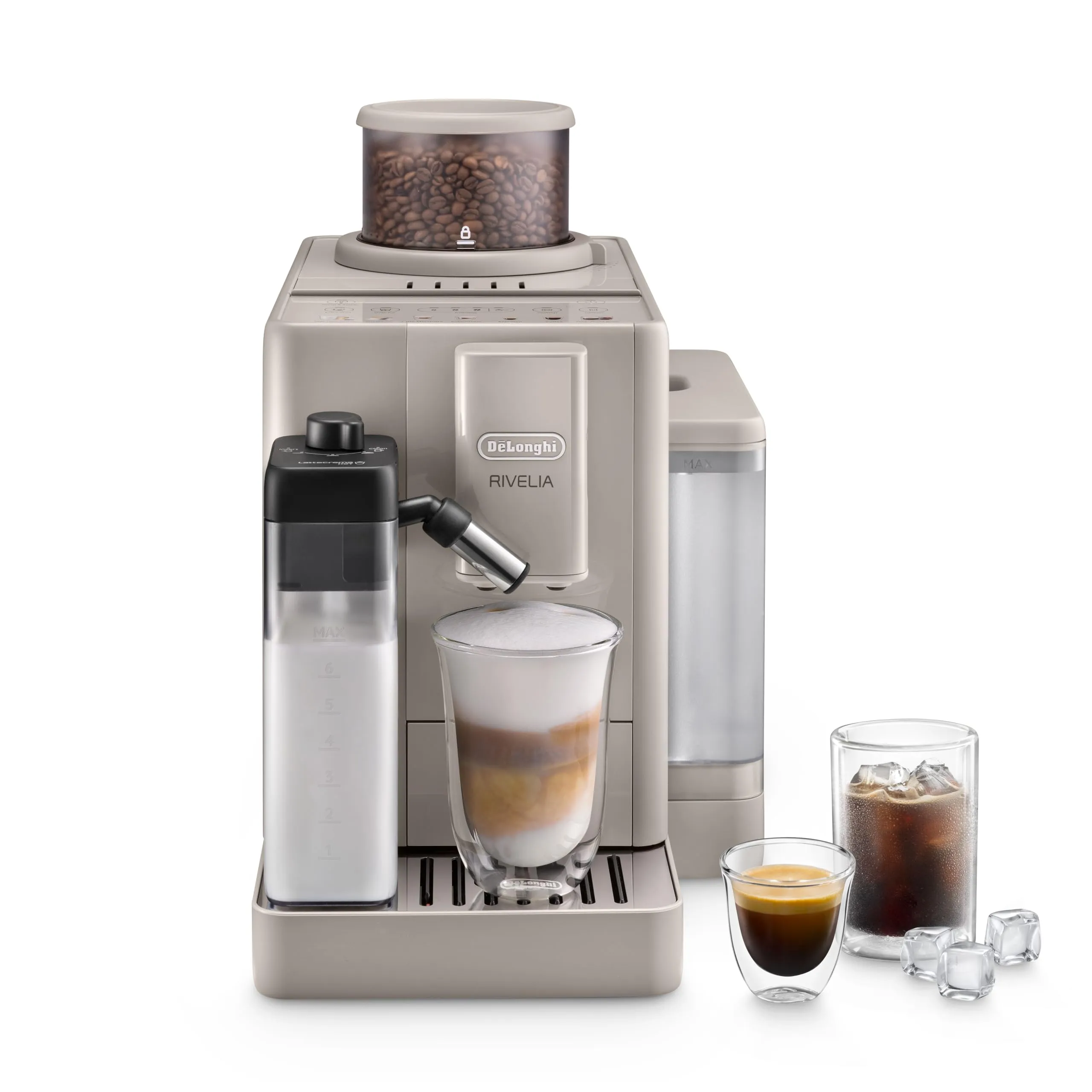 De'Longhi Rivelia Start Macchina da Caffè Automatica, Beige - immagine 1