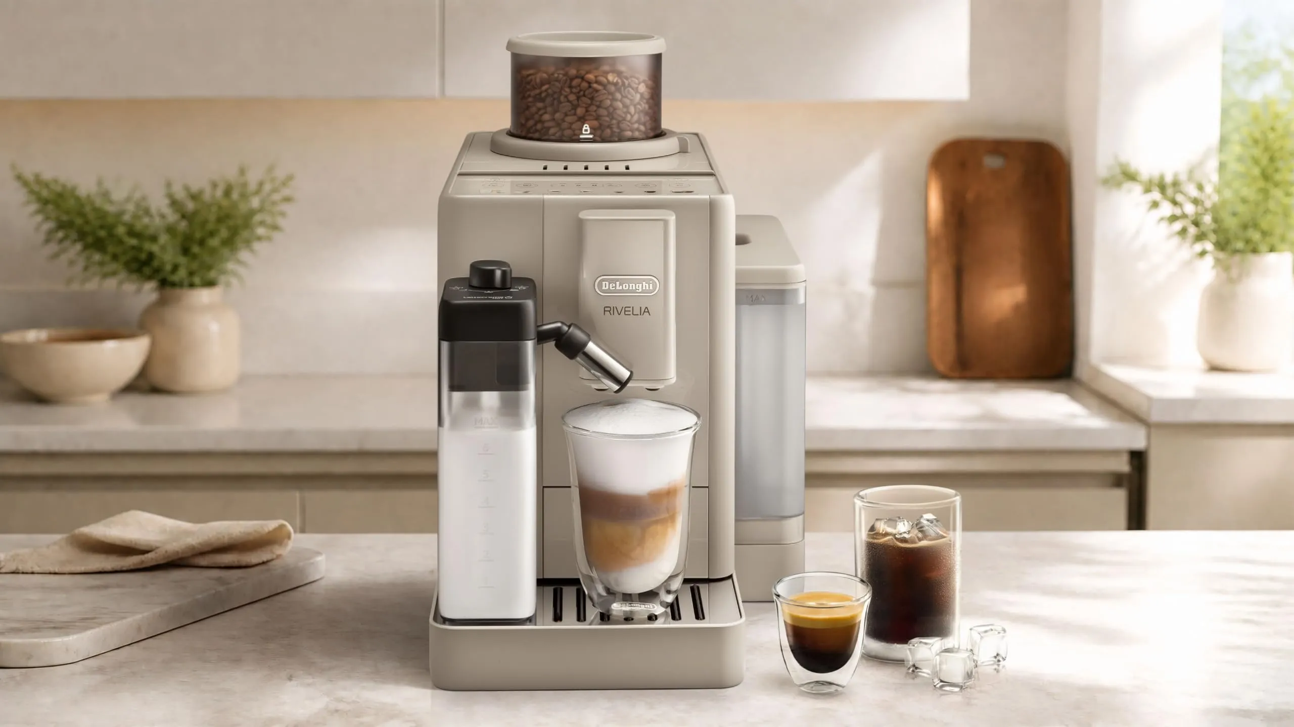 De'Longhi Rivelia Start Macchina da Caffè Automatica, Beige - immagine 7